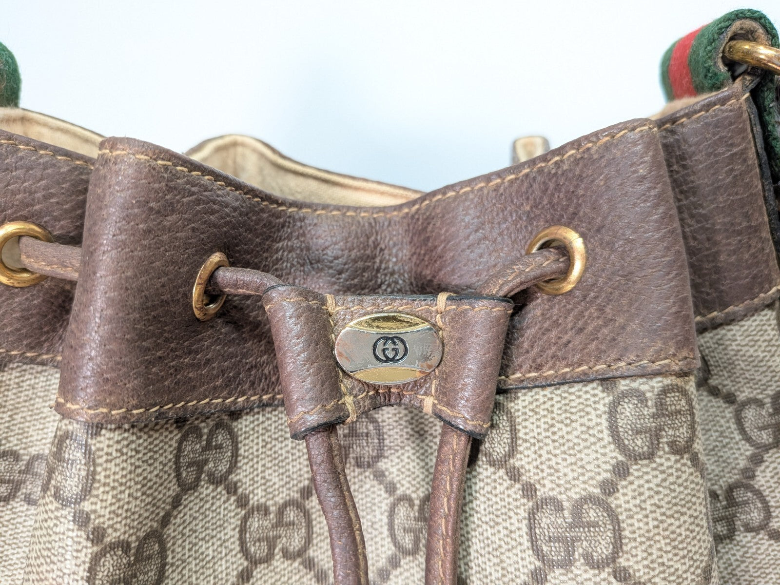 Gucci Sherry Shoulder Bag - Brown, PVC