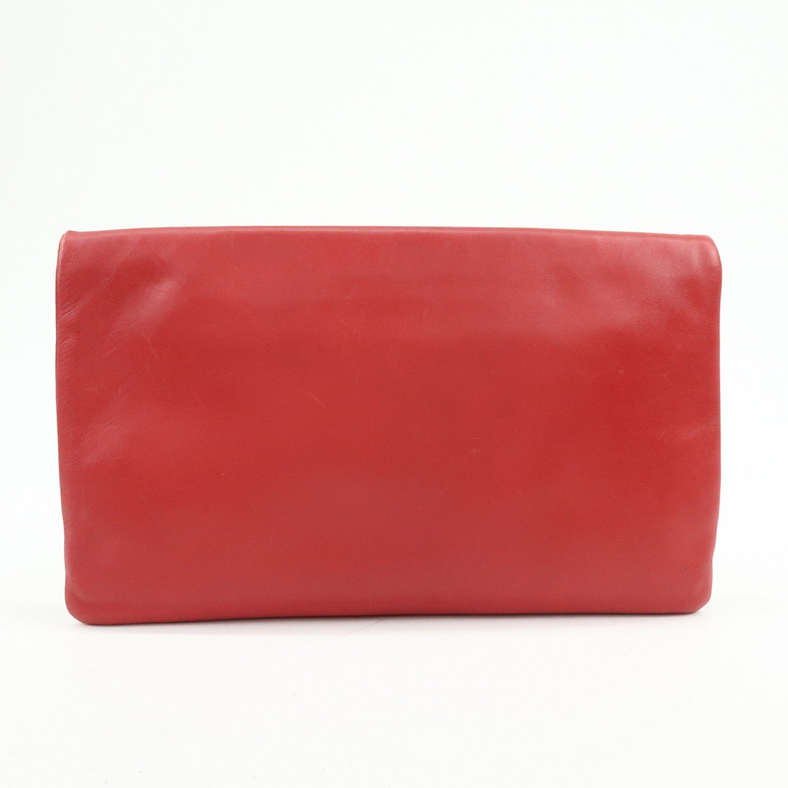Saint Laurent Paris Clutch Bag - Red, Leather
