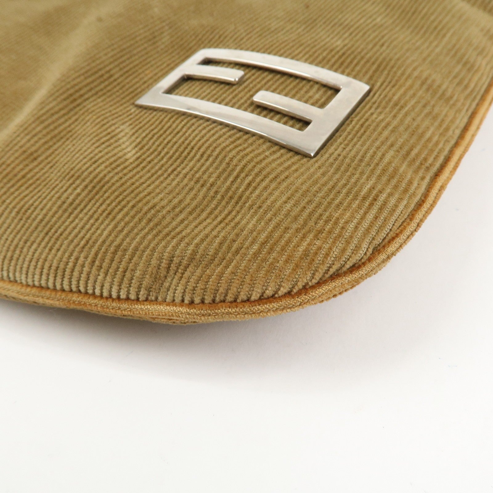 Fendi Shoulder Bag - Brown, Corduroy Leather