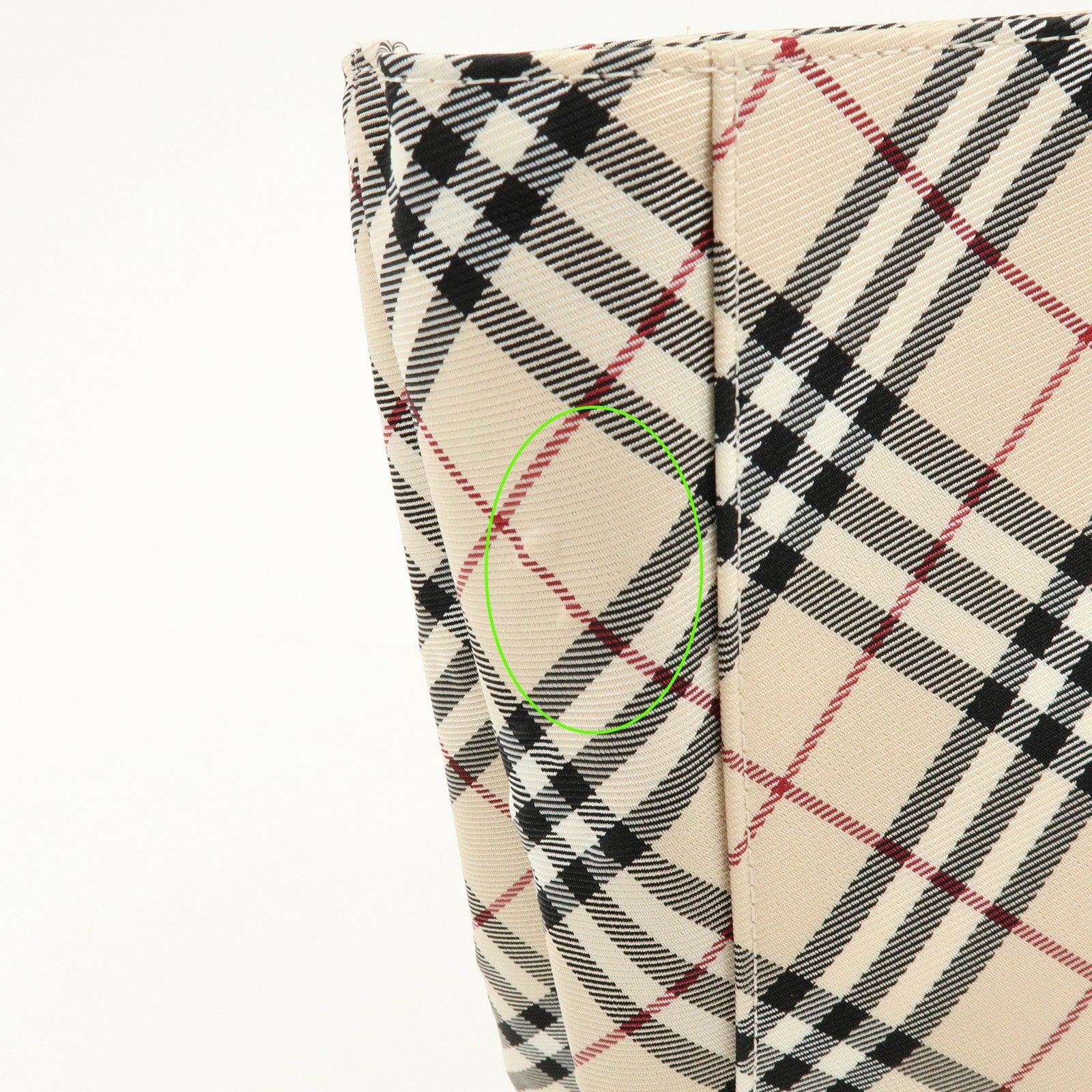 Burberry Blue Label Nova Plaid Tote Bag - Beige, Nylon and Leather