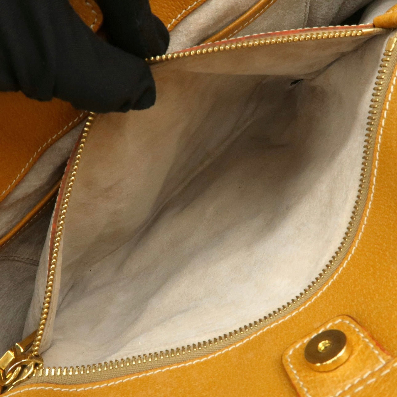 PRADA Leather Canvas shoulder& hand bag