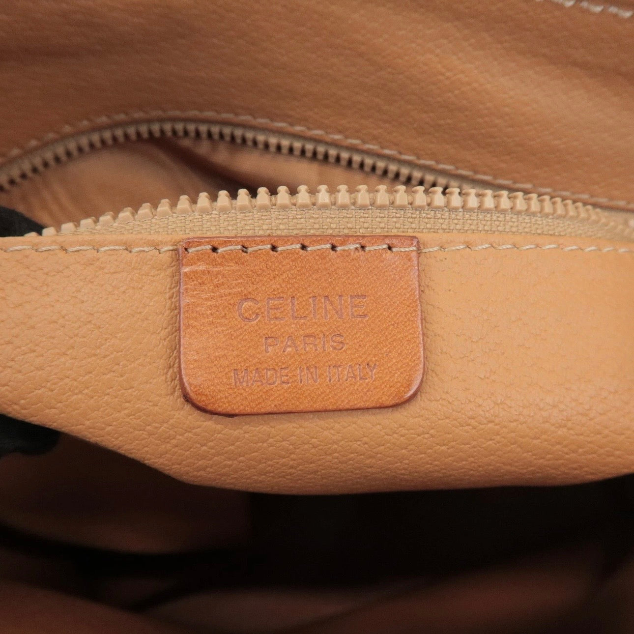 CELINE Macadam Boston Bag Hand Bag Brown