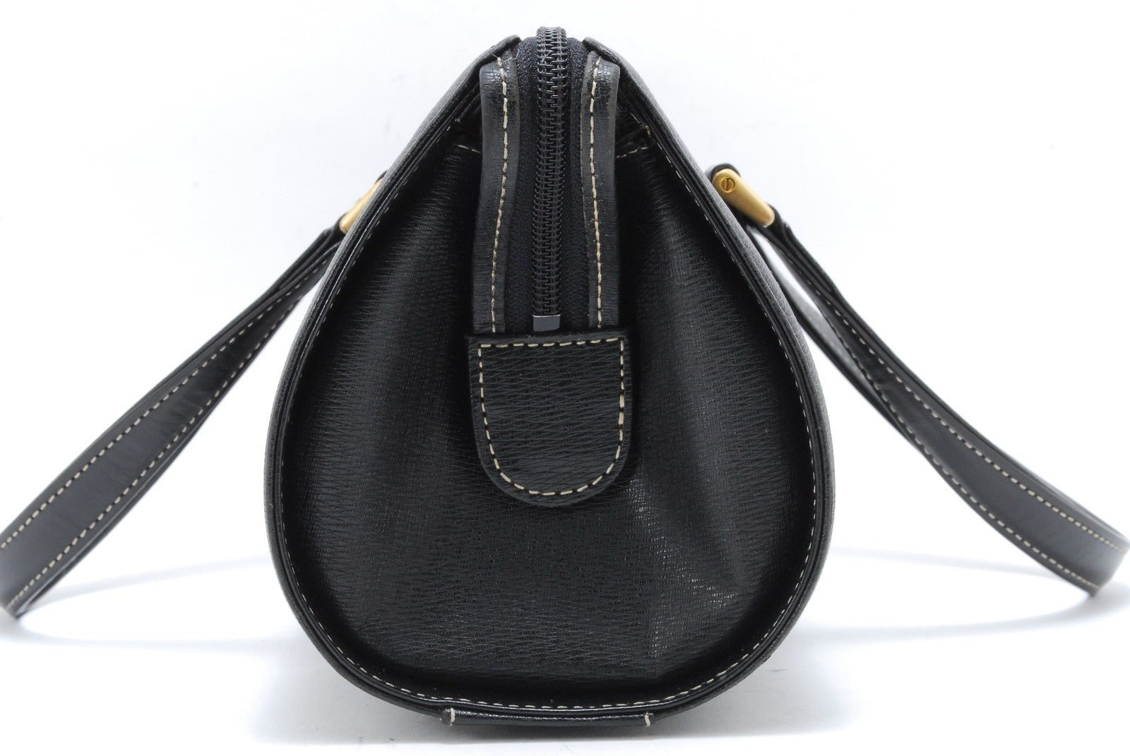 Burberry Vintage Hand Tote Bag - Black, Leather