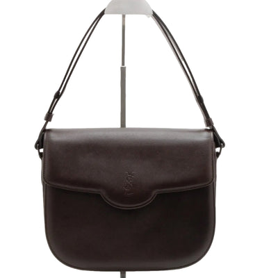 Yves Saint Laurent Cassandra Shoulder Crossbody Bag - Brown, Leather