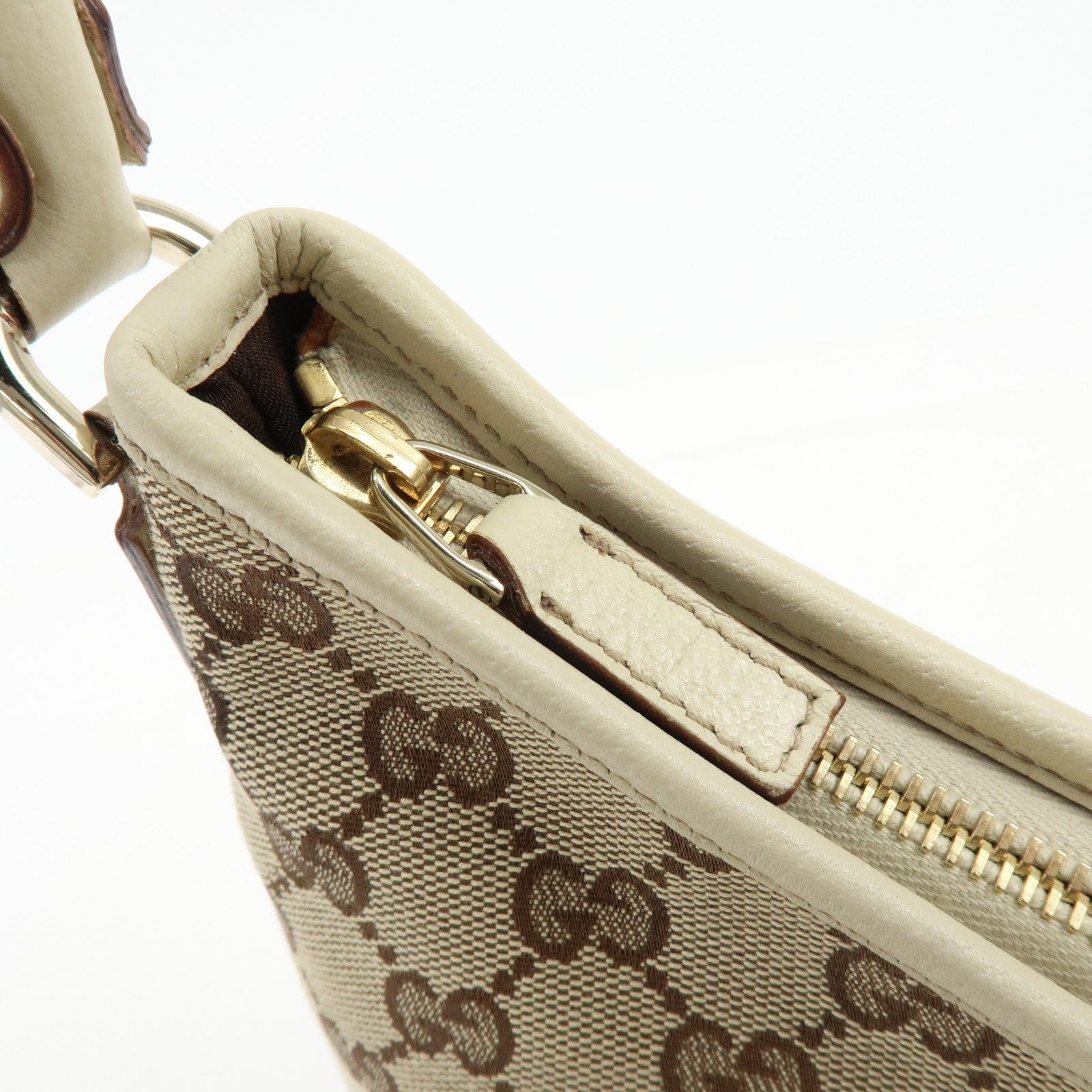 Gucci Abbey Hobo Shoulder Bag - Beige, GG Canvas and Leather