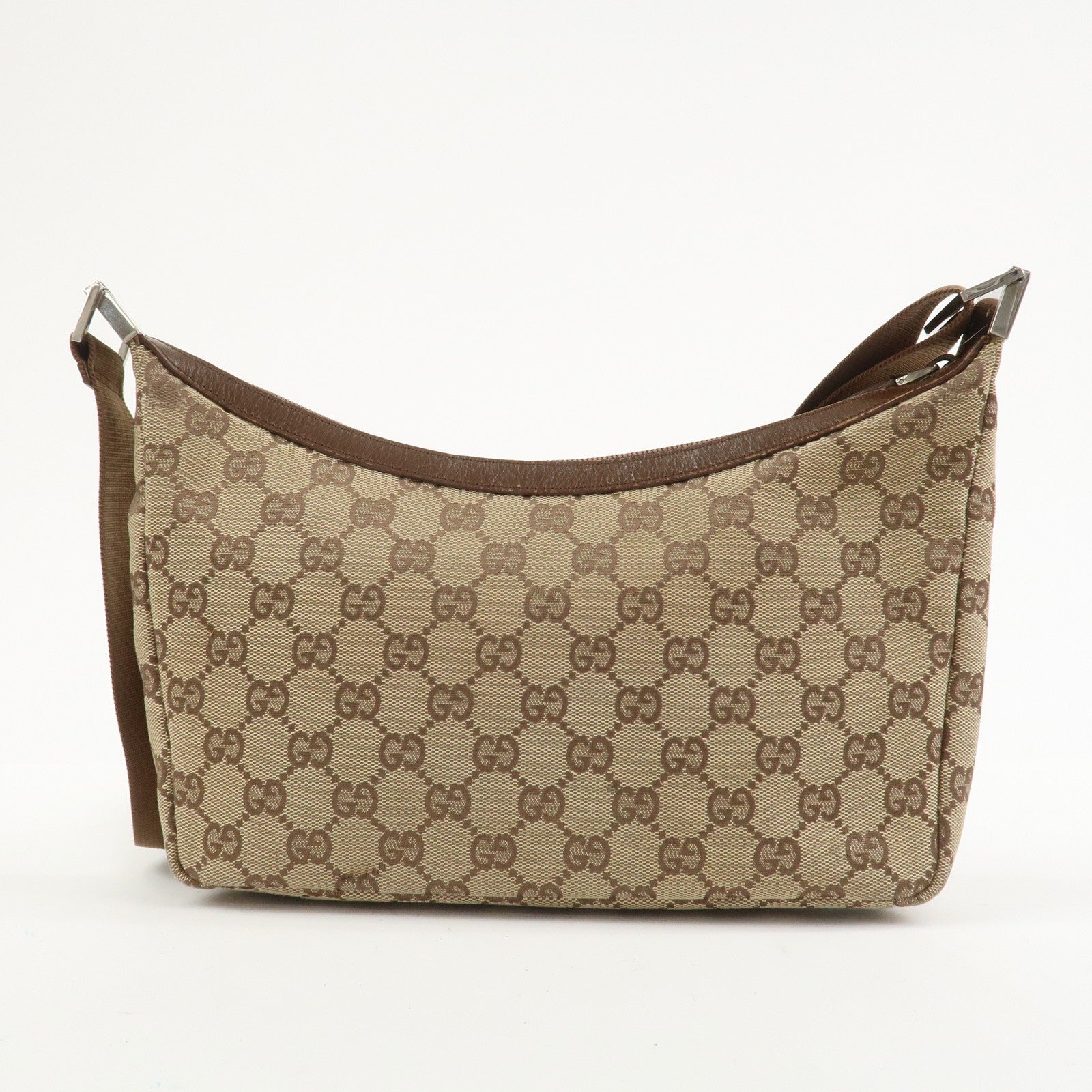 Gucci Crossbody Bag - Brown, GG Canvas, Leather