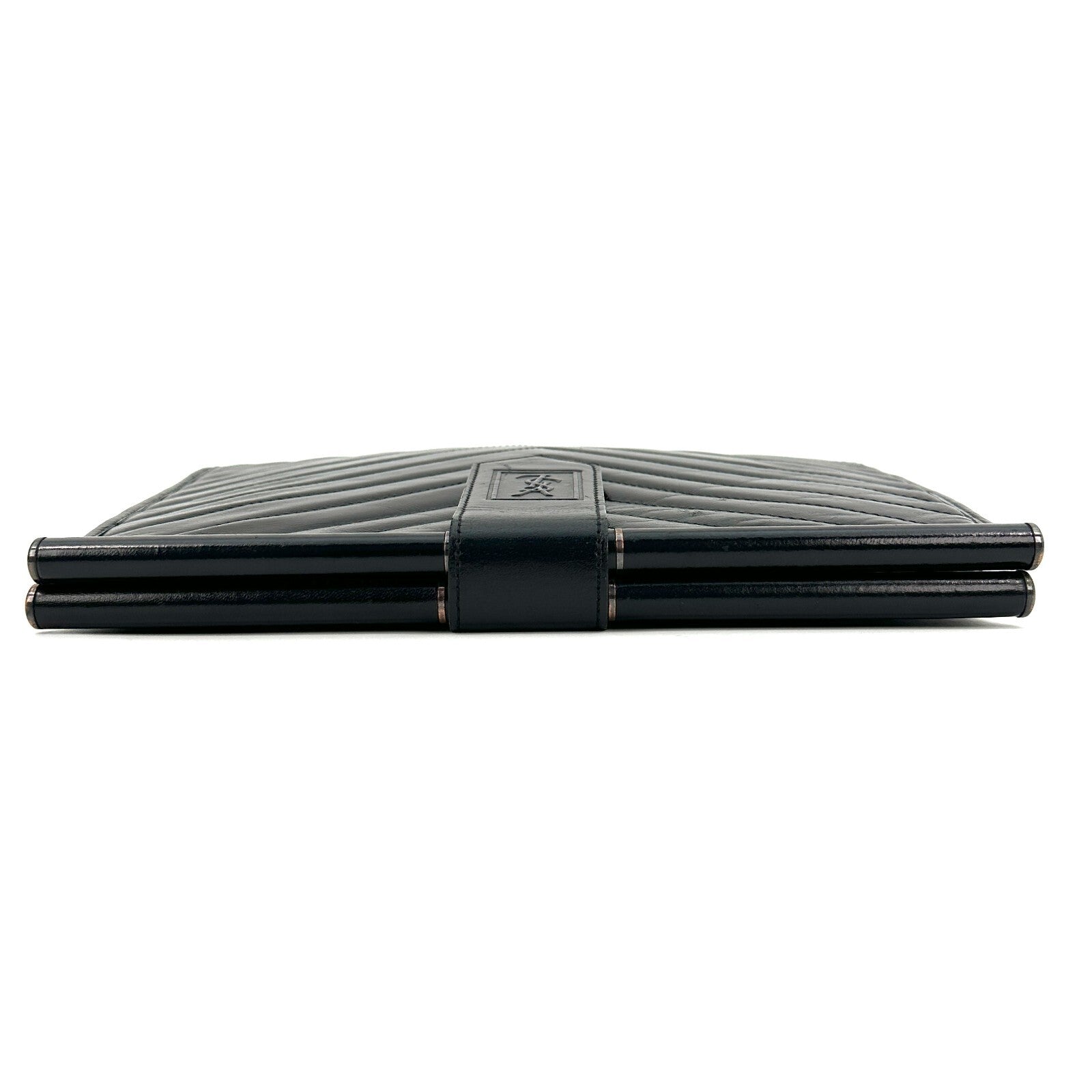 Saint Laurent YSL Clutch - Black, Leather