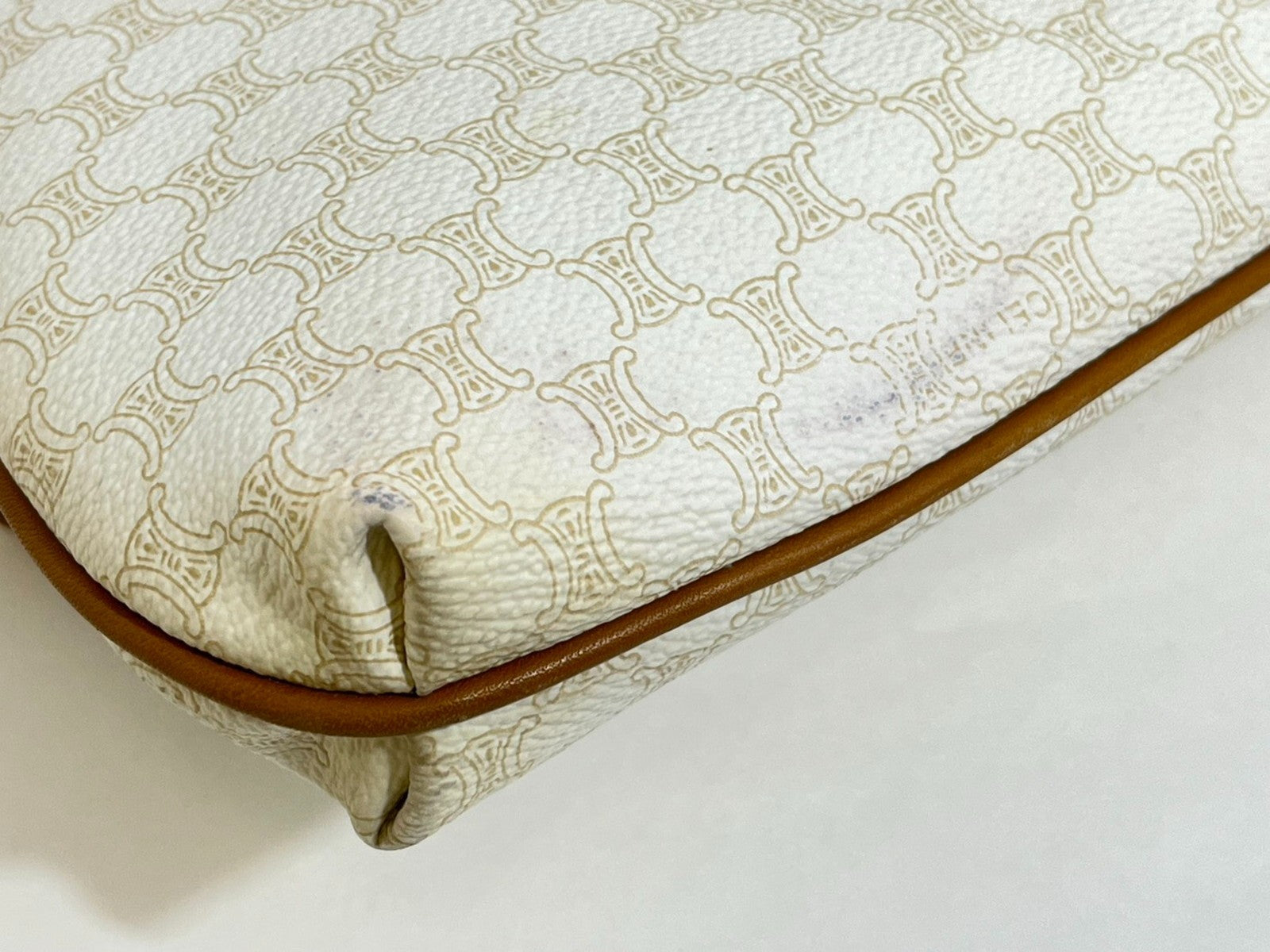 Celine Macadam Clutch - Beige, PVC Leather
