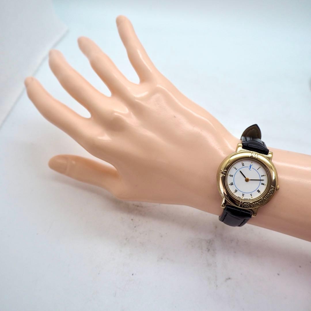 Yves Saint Laurent Quartz Wristwatch - Black, Leather