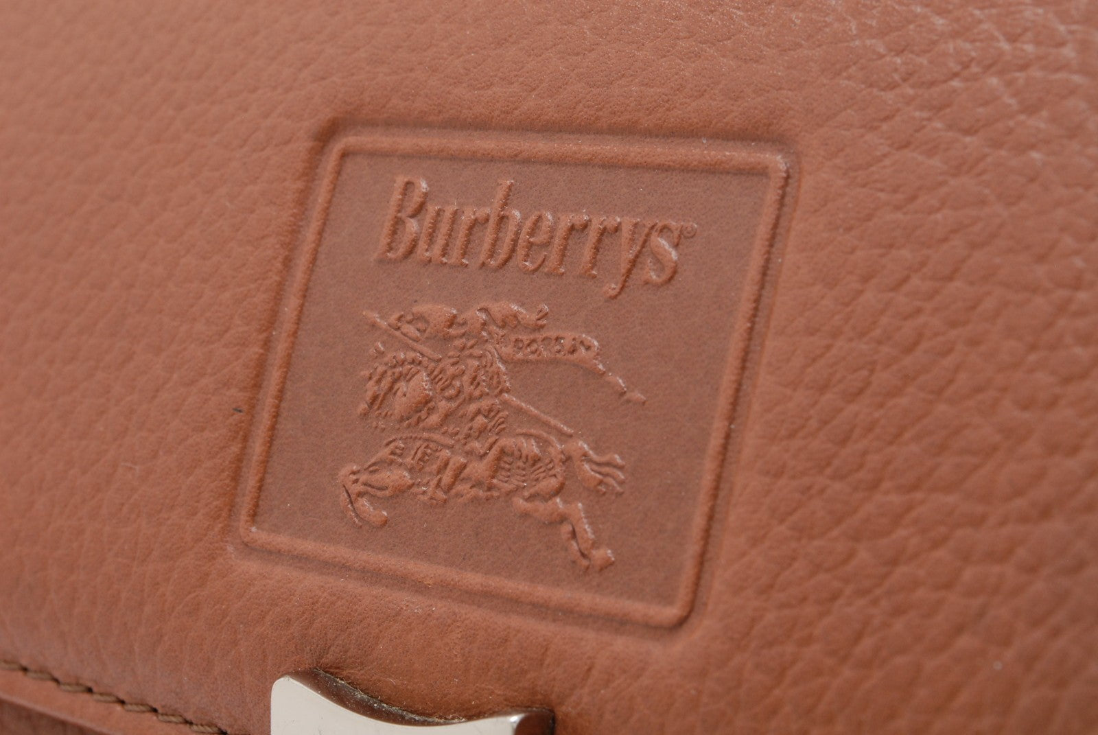 Burberry Burberrys Top Handel Handbag - Brown, Leather