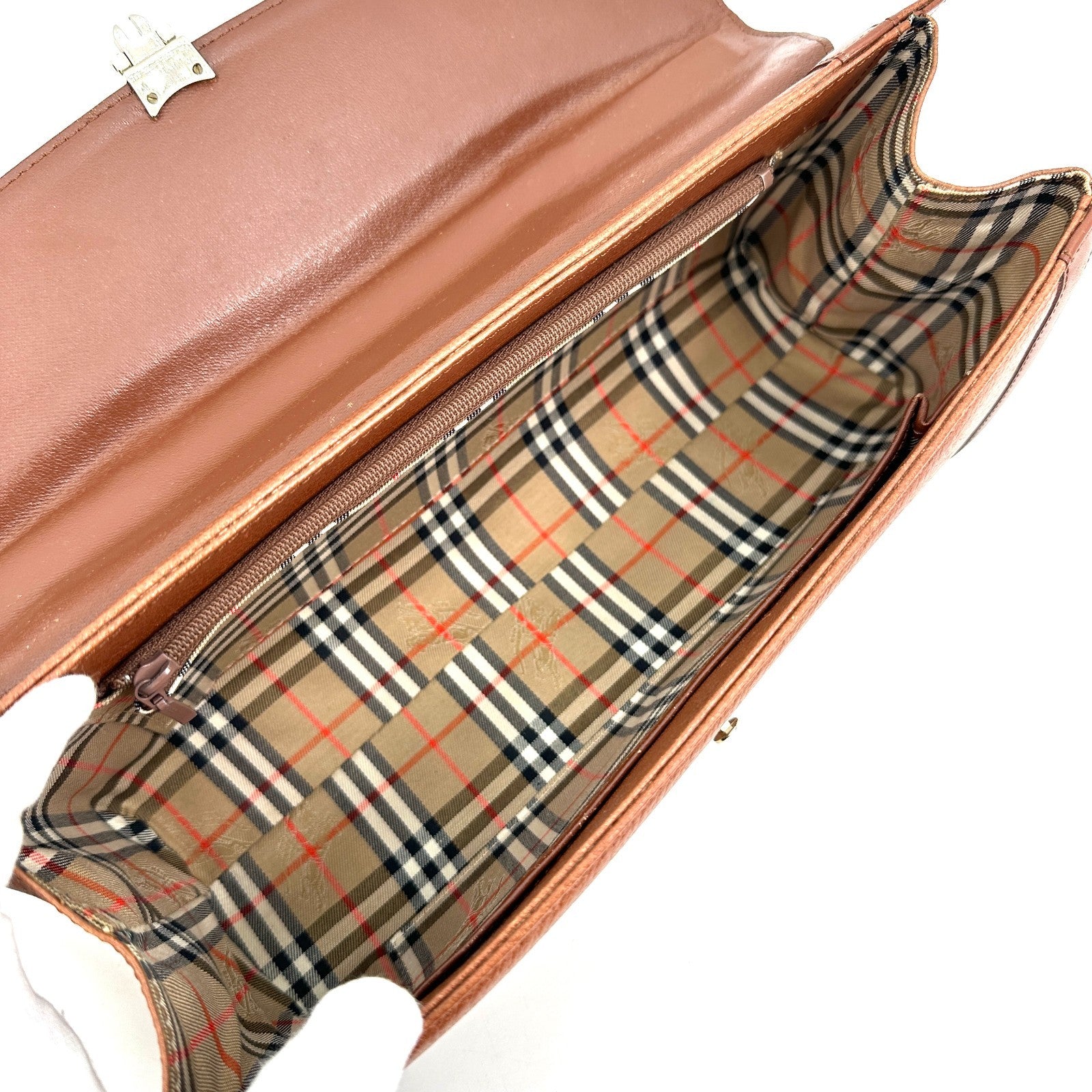 Burberry Vintage Hand Tote Bag - Brown, Leather
