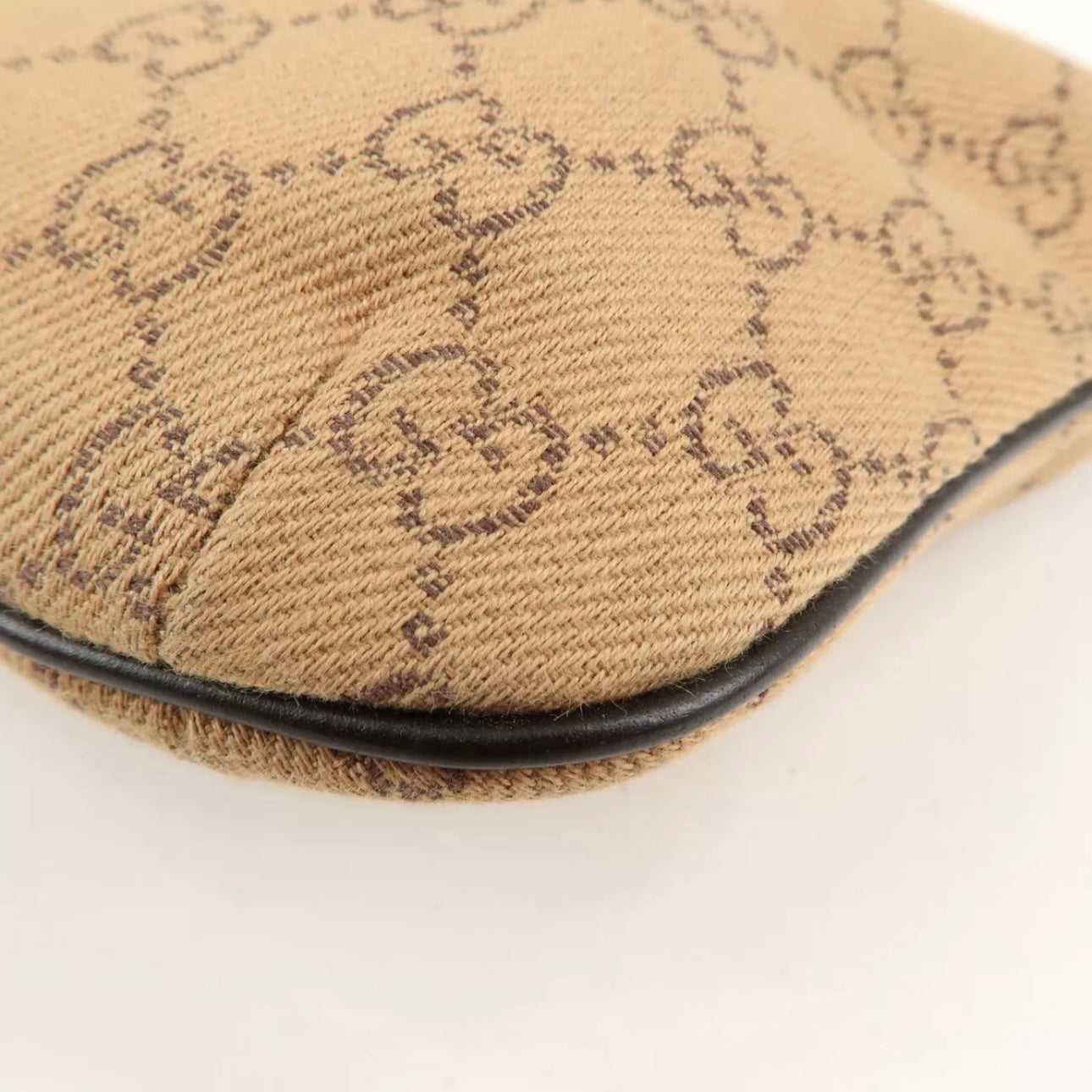 GG Denim Leather Shoulder Bag