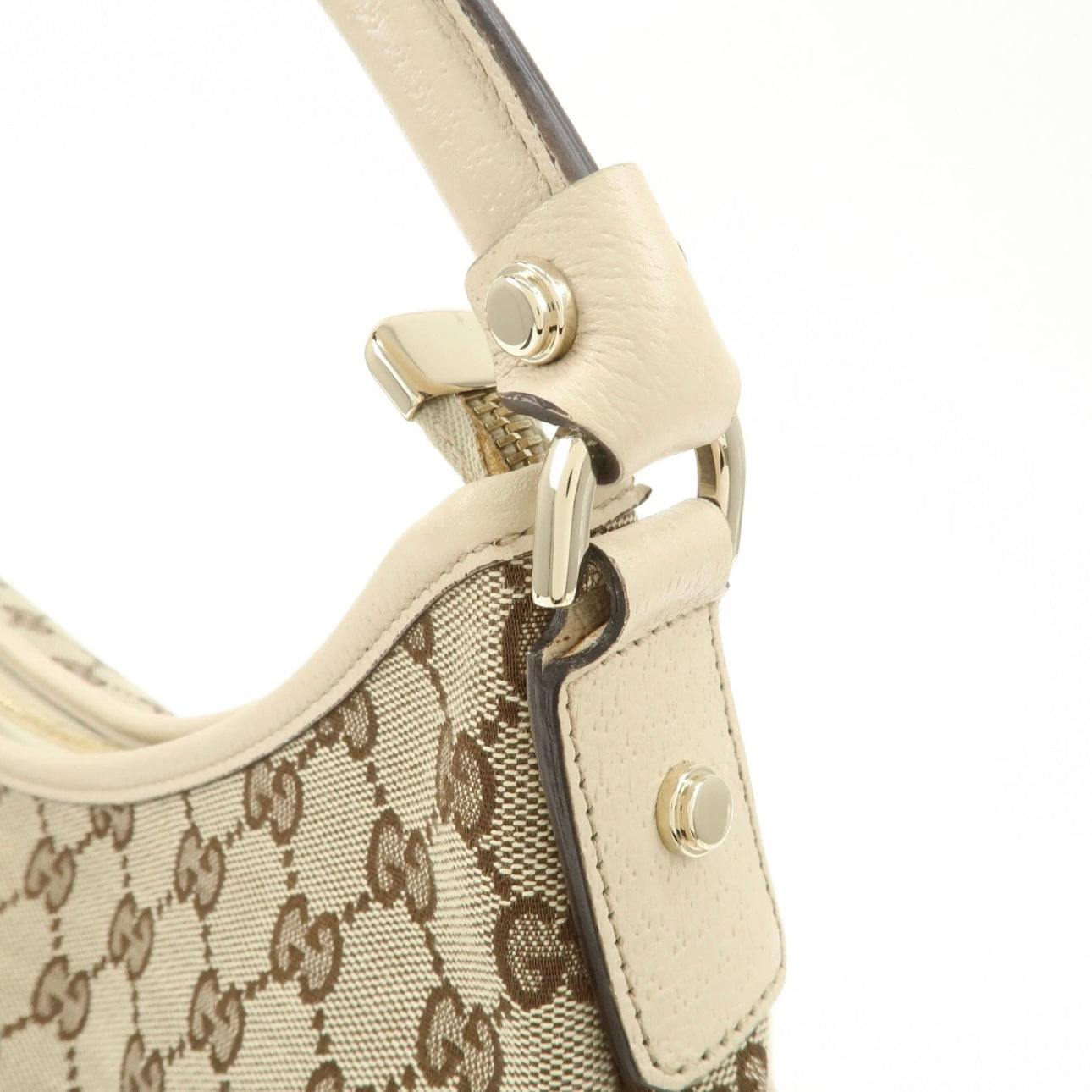 Gucci Abbey Shoulder Bag - Beige, Canvas