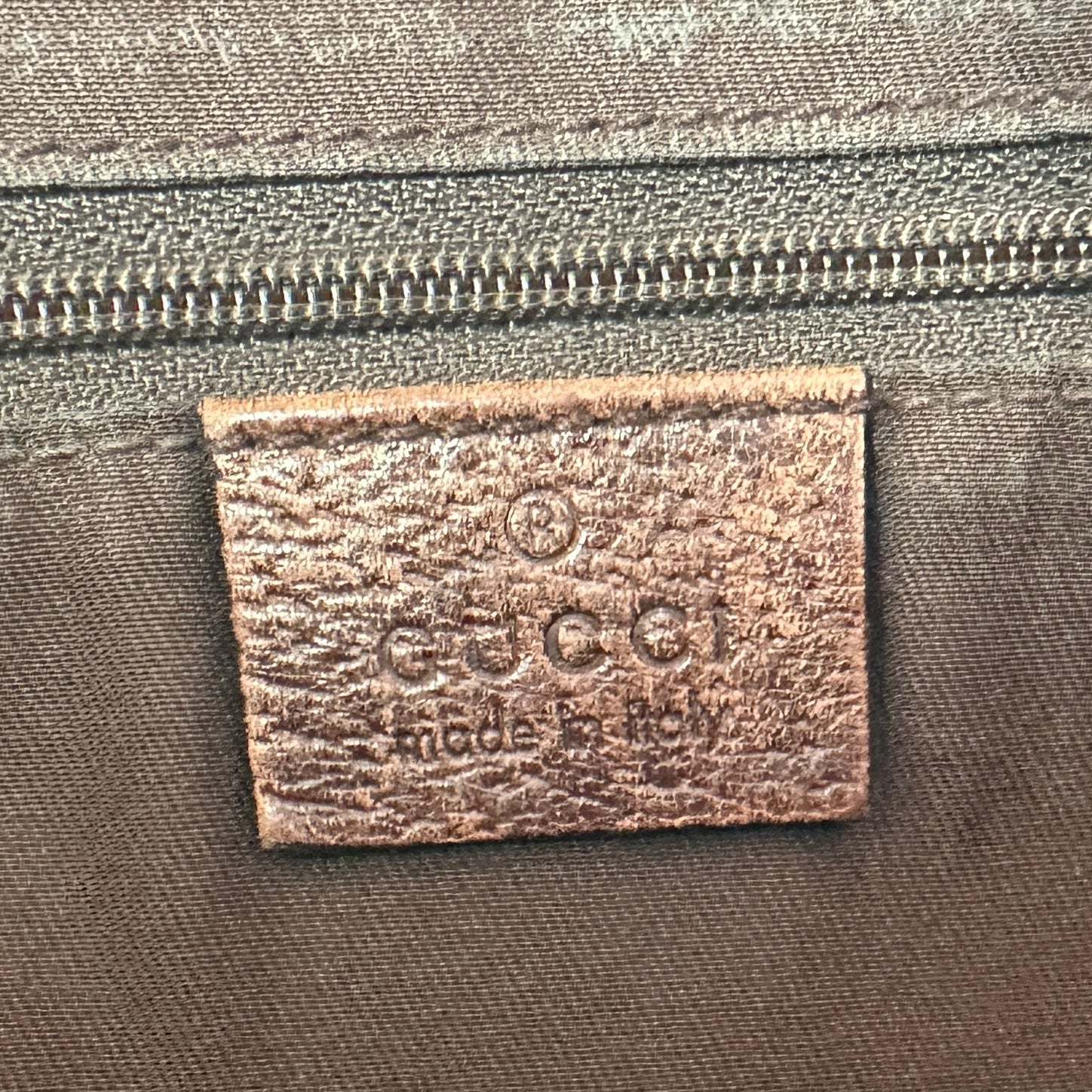 Gucci Brown GG Canvas and Leather Abbey Tote Bag