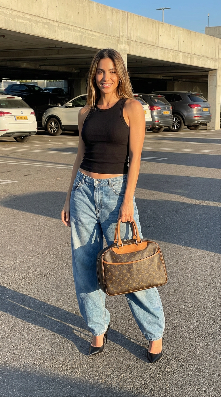 Louis Vuitton Deauville Bowling Vanity Handbag - Brown, Monogram Canvas, Leather