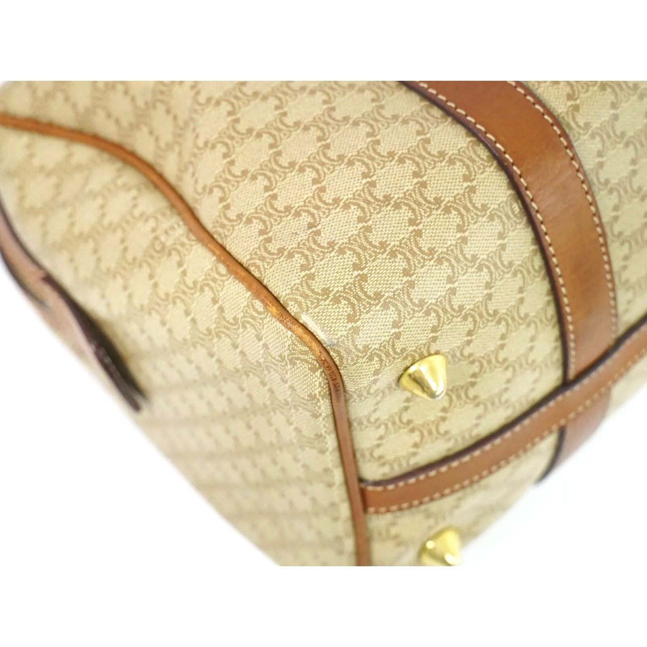 Macadam PVC Boston Handbag Beige