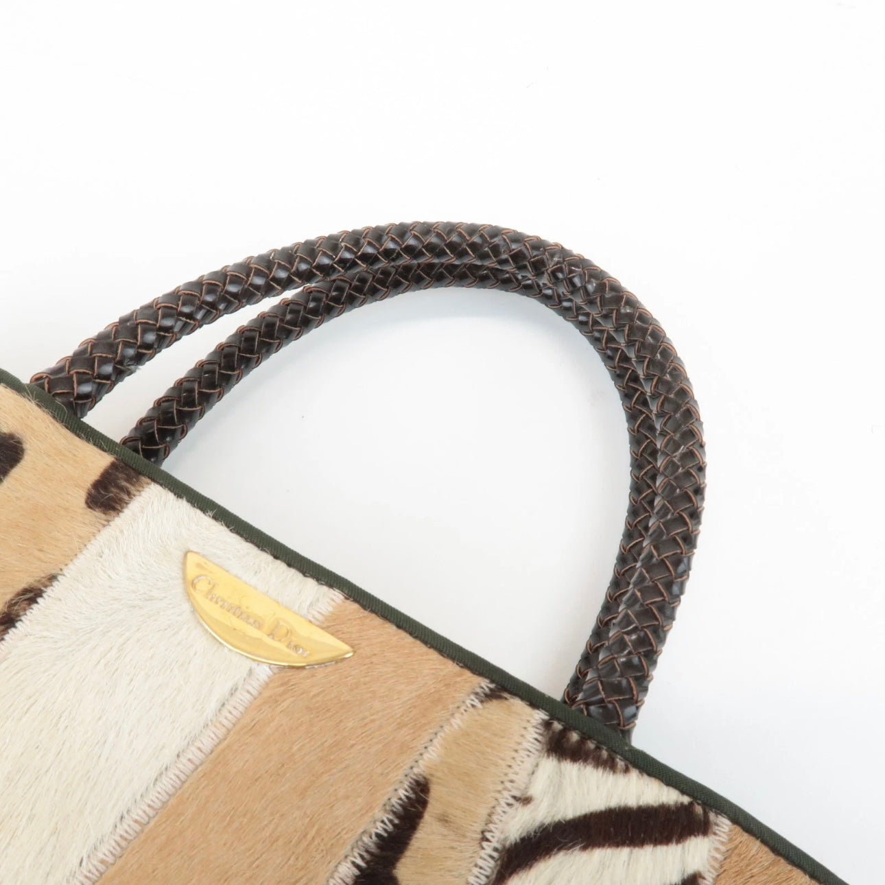 Christian Dior Hand Bag - Beige, Brown, Unborn Calf