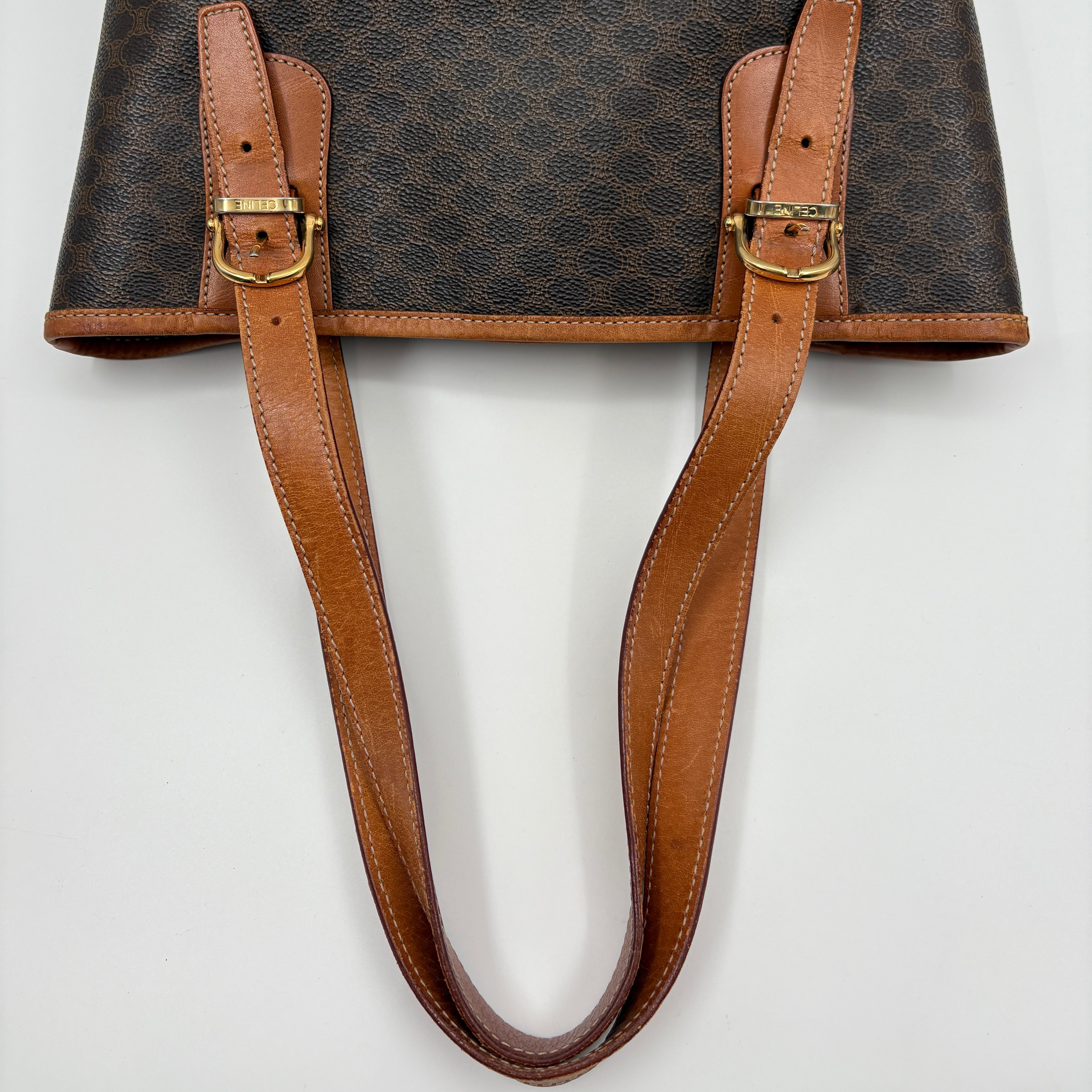 Bucket Tote Bag Macadam Pattern Triomphe