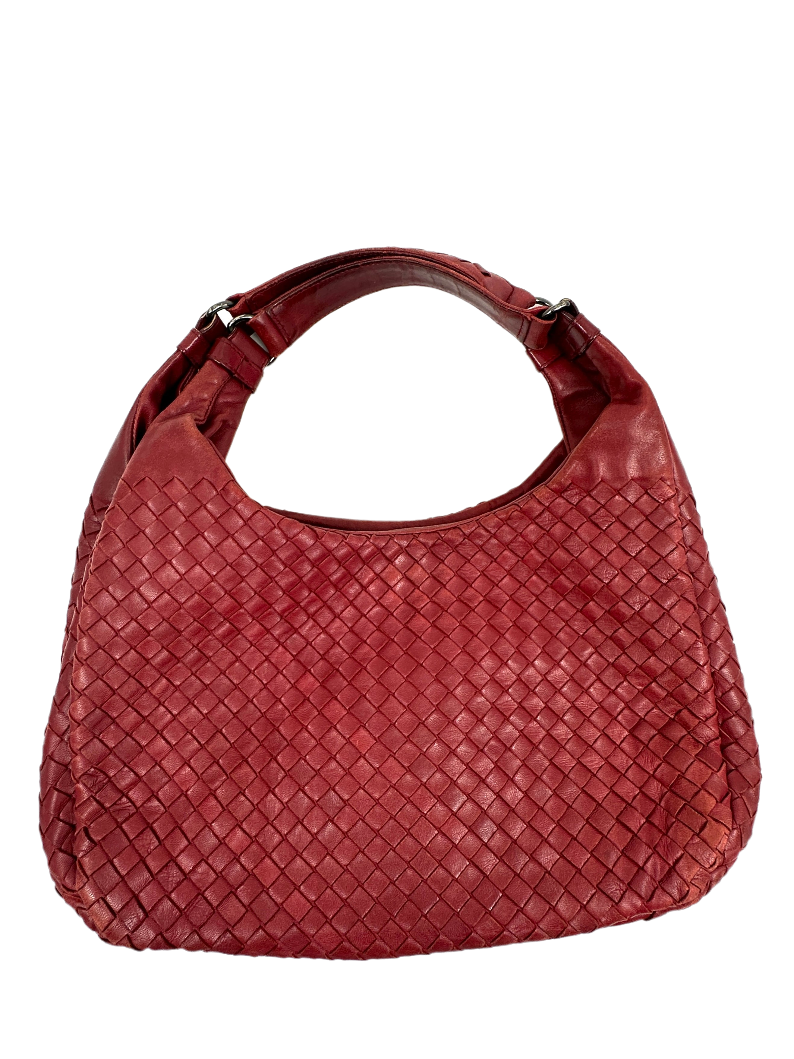 Intrecciato Campana Leather Shoulder Bag