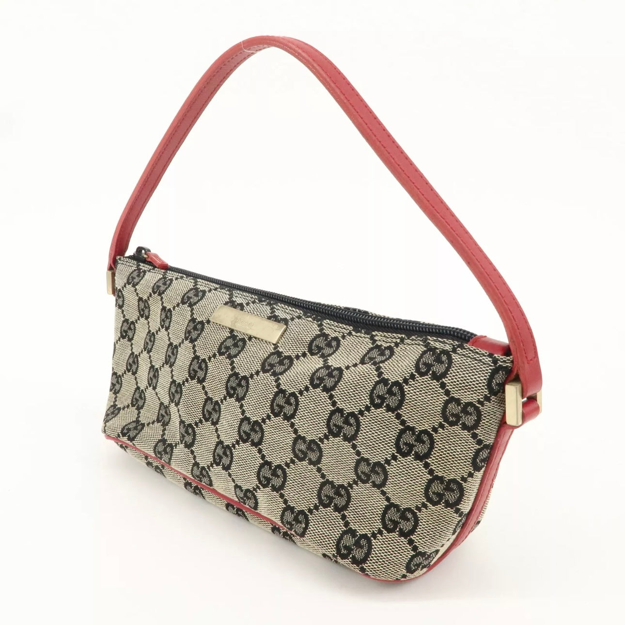 Boat Bag GG Canvas Leather Hand Bag Pouch