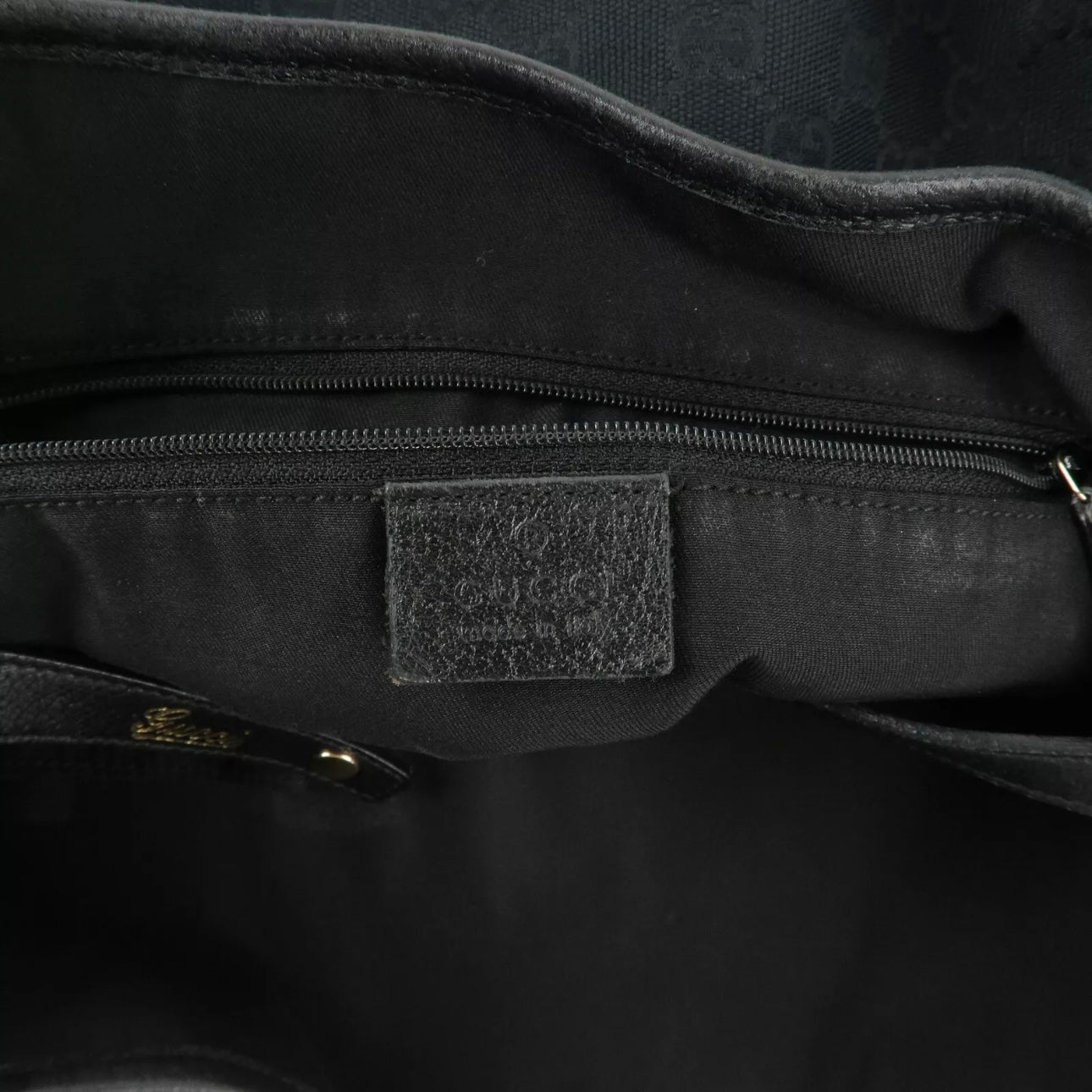 Abbey GG Canvas Leather Tote Bag