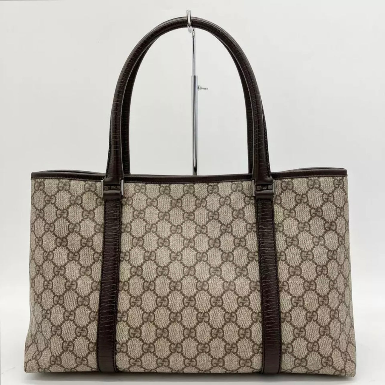 Tote bag GG Supreme PVC Brown