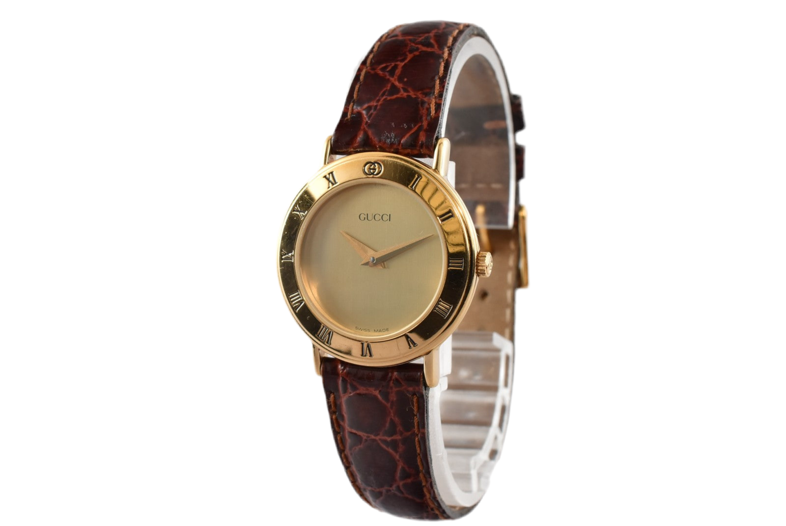 Gucci 3000.2.L Watch - Gold, Stainless Steel