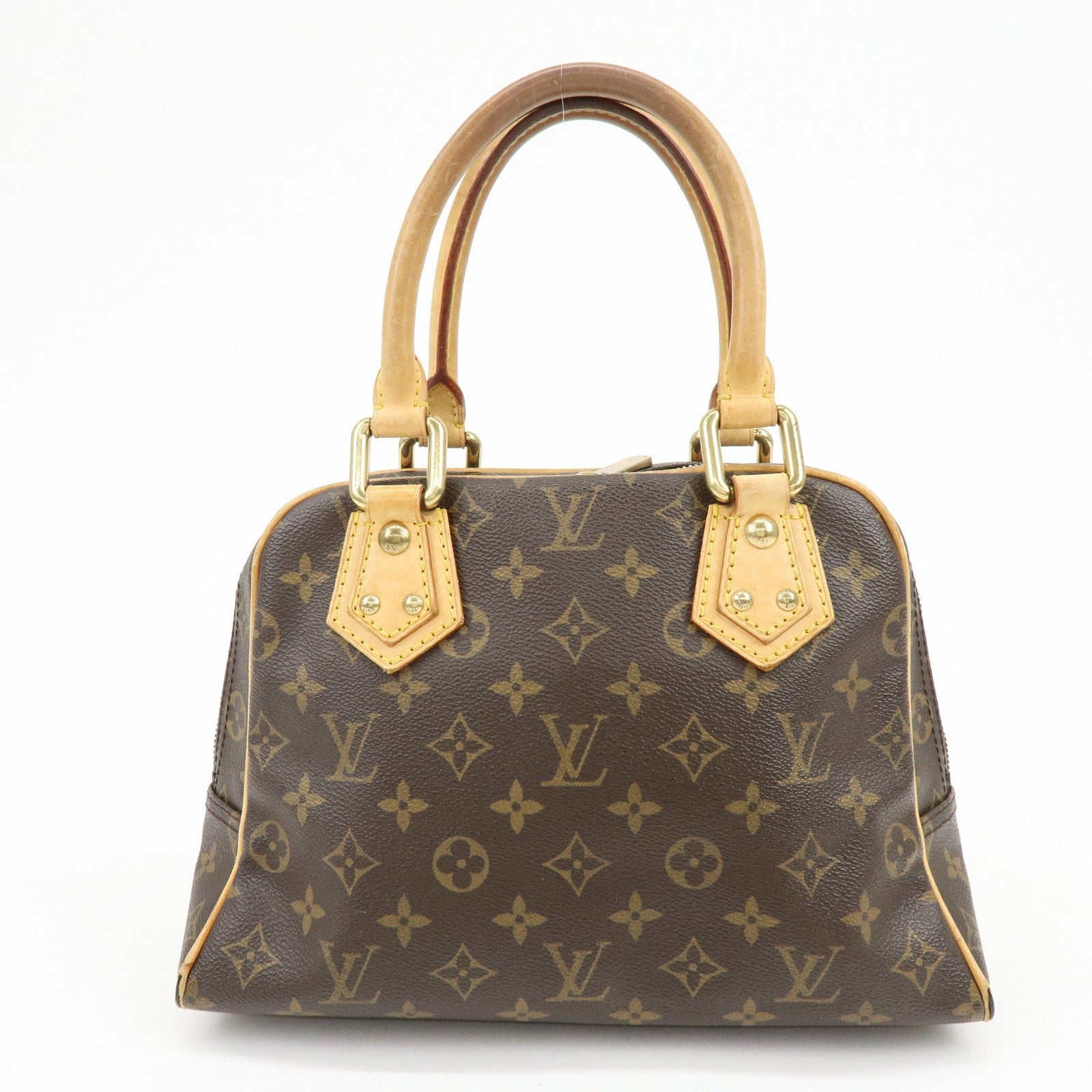 Louis Vuitton Monogram Manhattan PM Hand Bag Brown