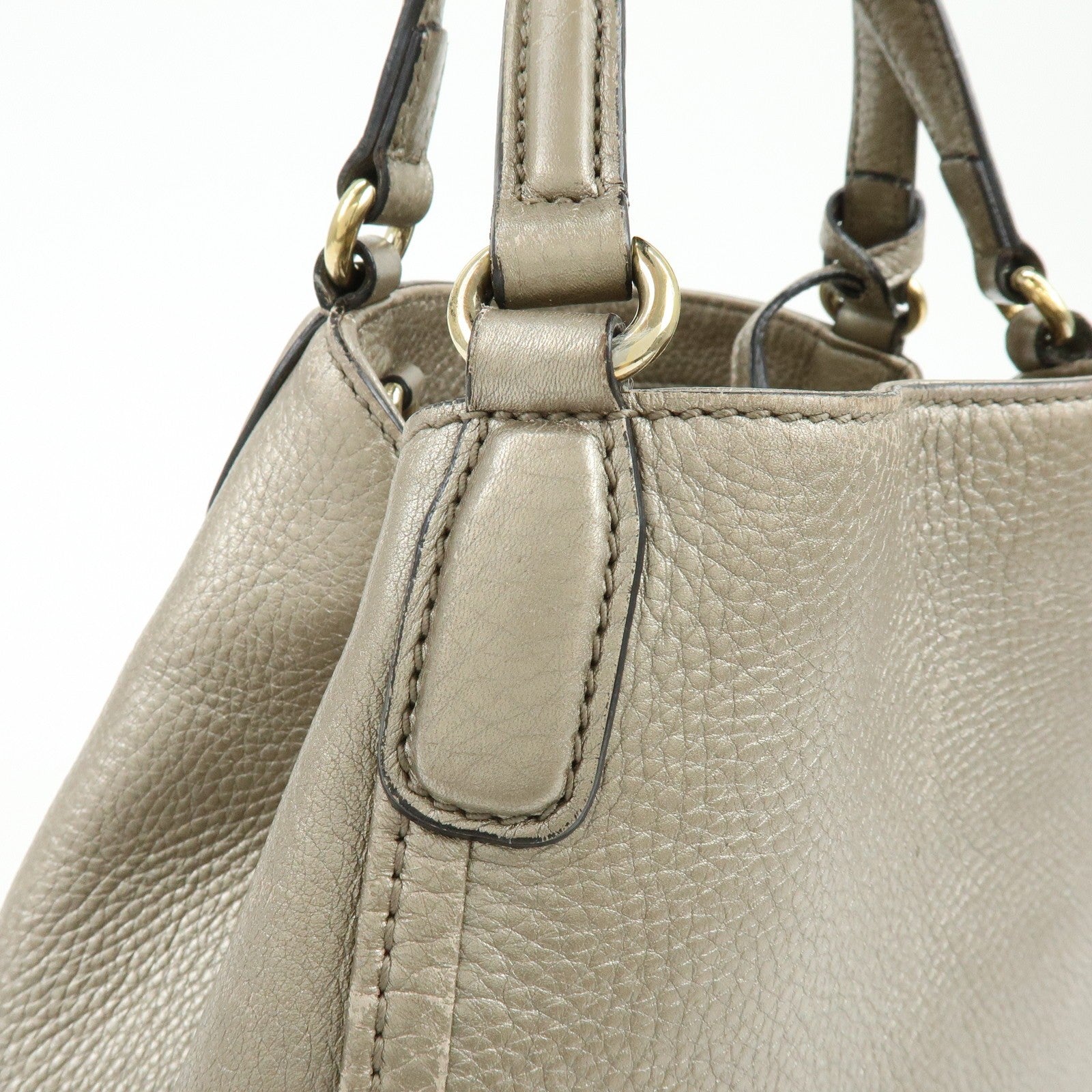 Gucci Soho Interlocking G 2Way Bag - Champaign Gold, Leather
