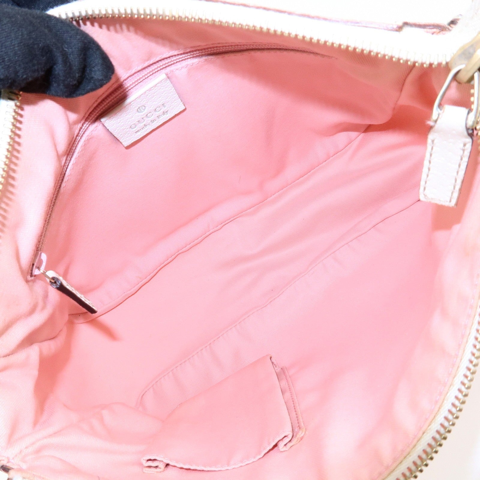 Gucci GG Canvas Shoulder Bag - Pink White, Canvas