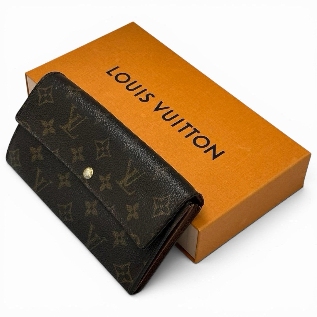 Louis Vuitton Portefeuille Sarah Wallet - Brown, Leather