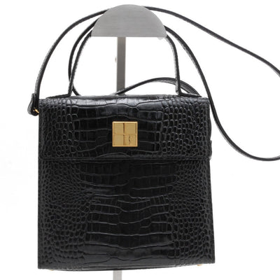 Saint Laurent Yves Saint Laurent 2Way Hand Shoulder Bag - Black, Leather
