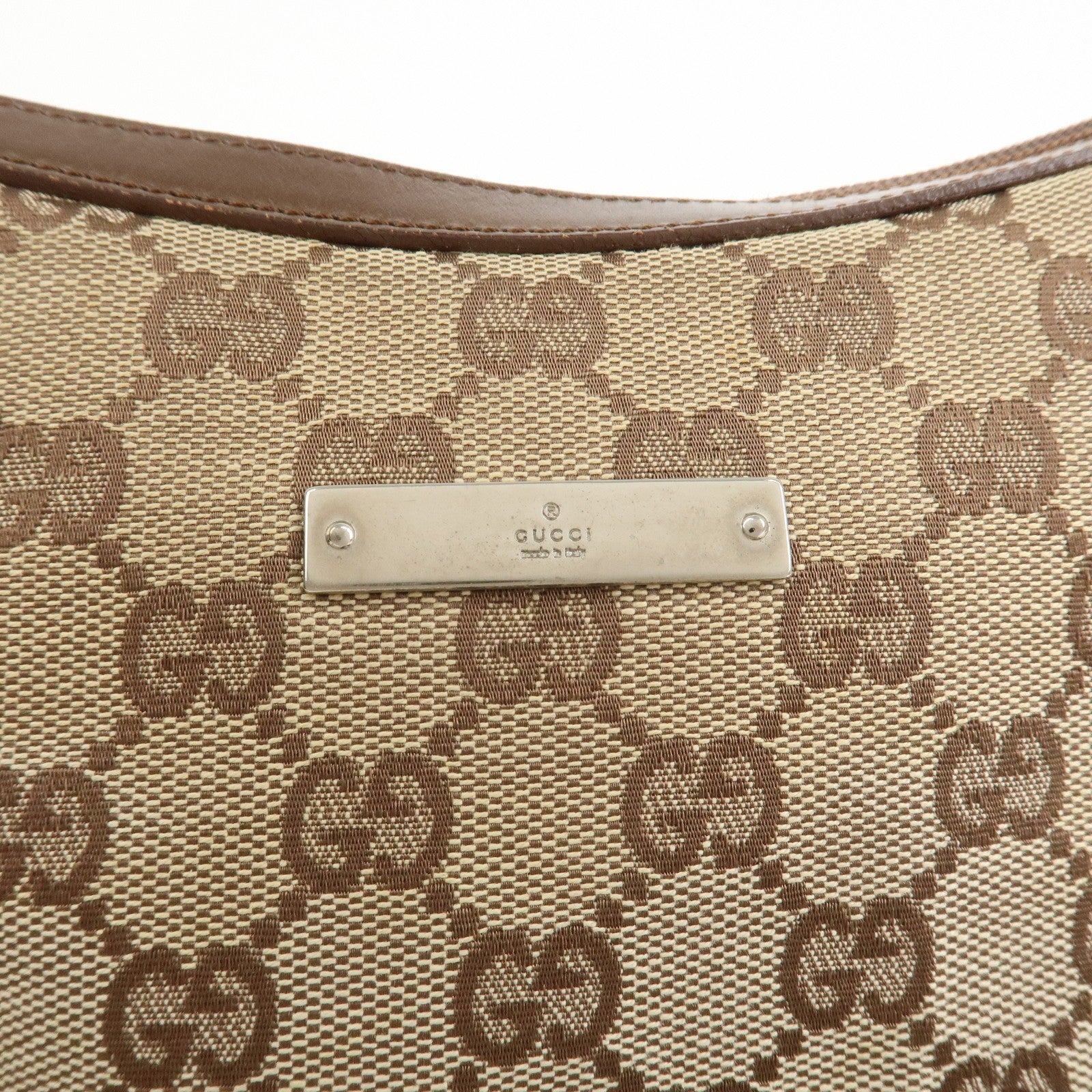 Gucci Crossbody Bag - Brown, GG Canvas, Leather