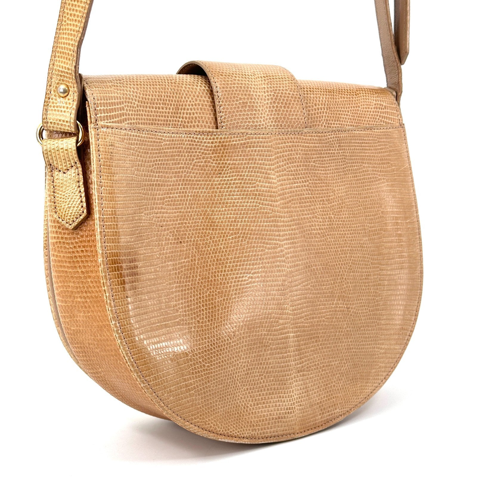 Saint Laurent Yves Shoulder Bag - Beige, Leather