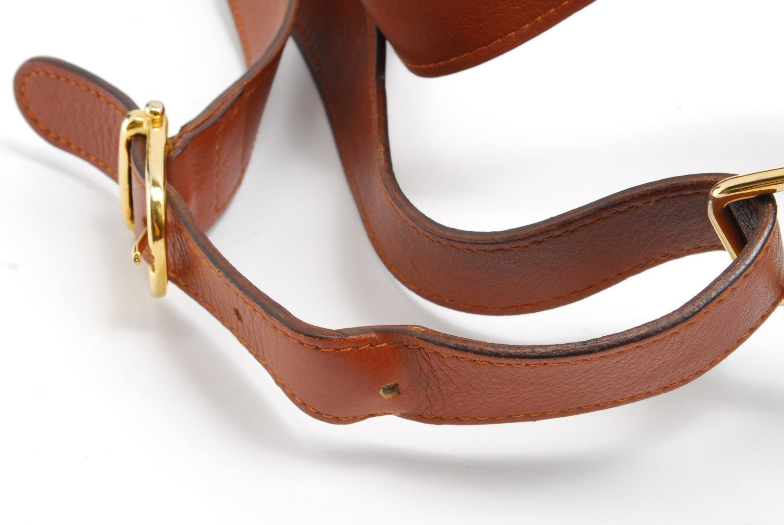 Celine Large Logo Drawstring Shoulder Bucket Bag - Brown, Leather