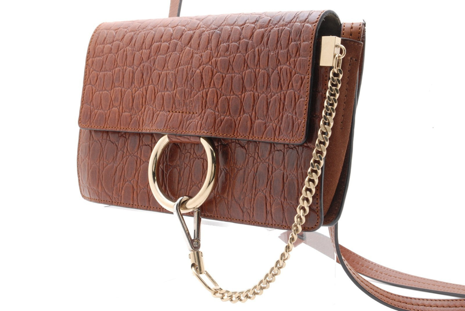 Chloé Faye Shoulder Bag - Brown, Leather