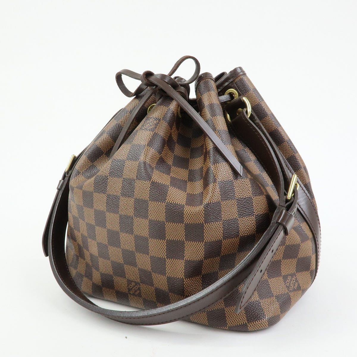 Louis Vuitton Petit Noe Shoulder Bag - Brown, Damier Canvas, Leather