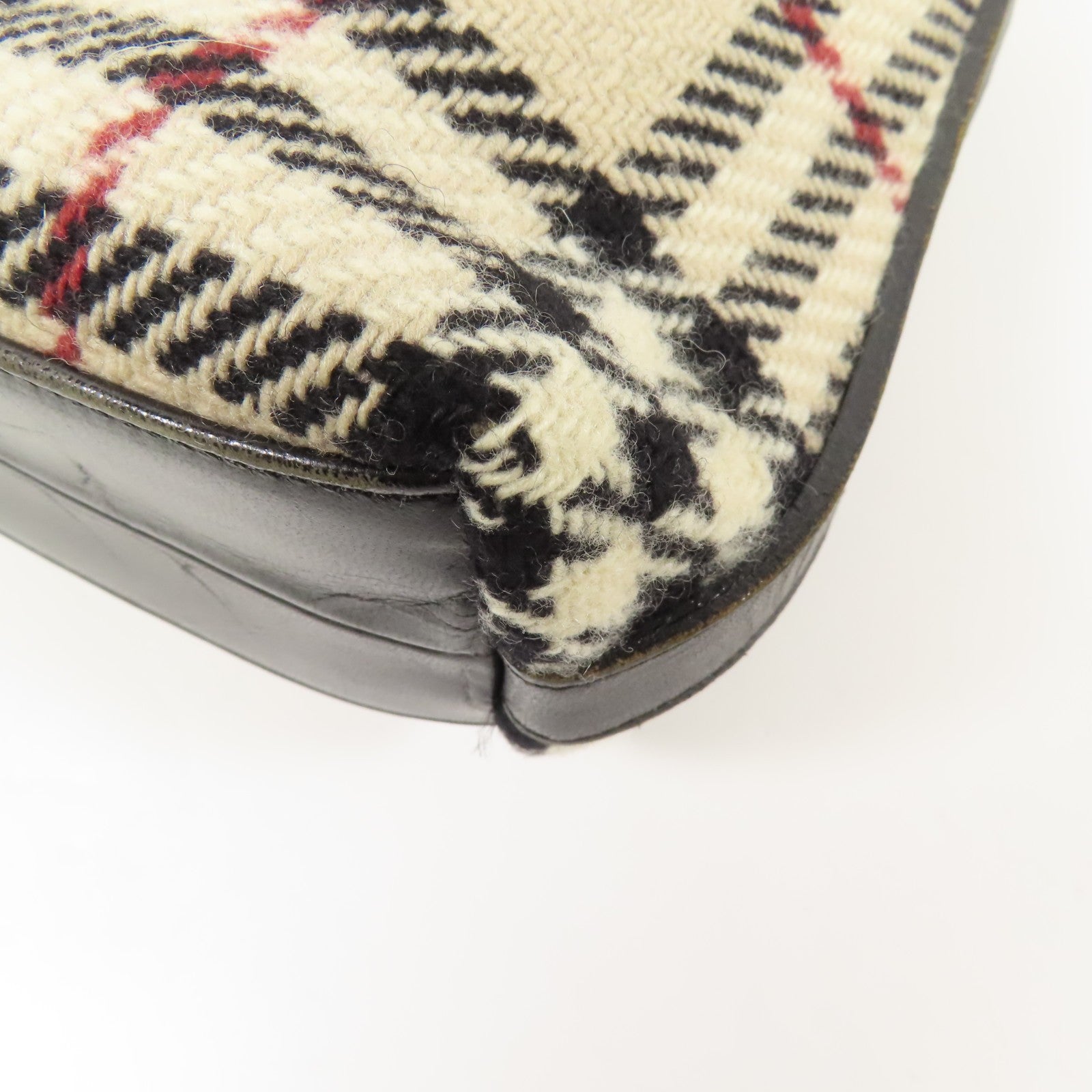 Burberry SHW Shoulder Bag - Beige, Wool