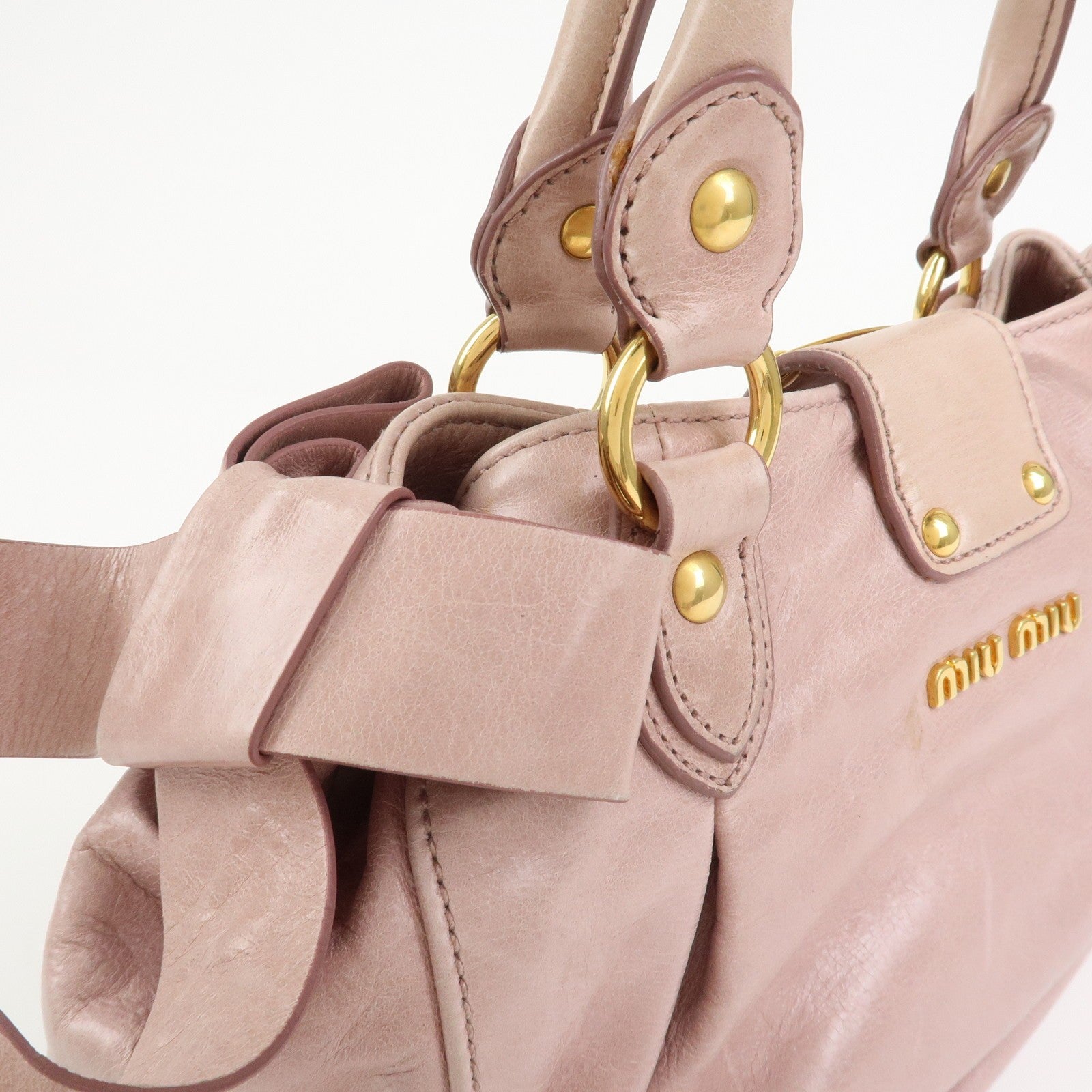 Miu Miu Hand Shoulder Bag - Pink, Leather