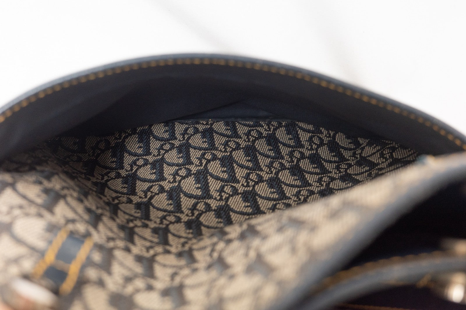 Dior Trotter Shoulder Tote Bag - Navy, Canvas