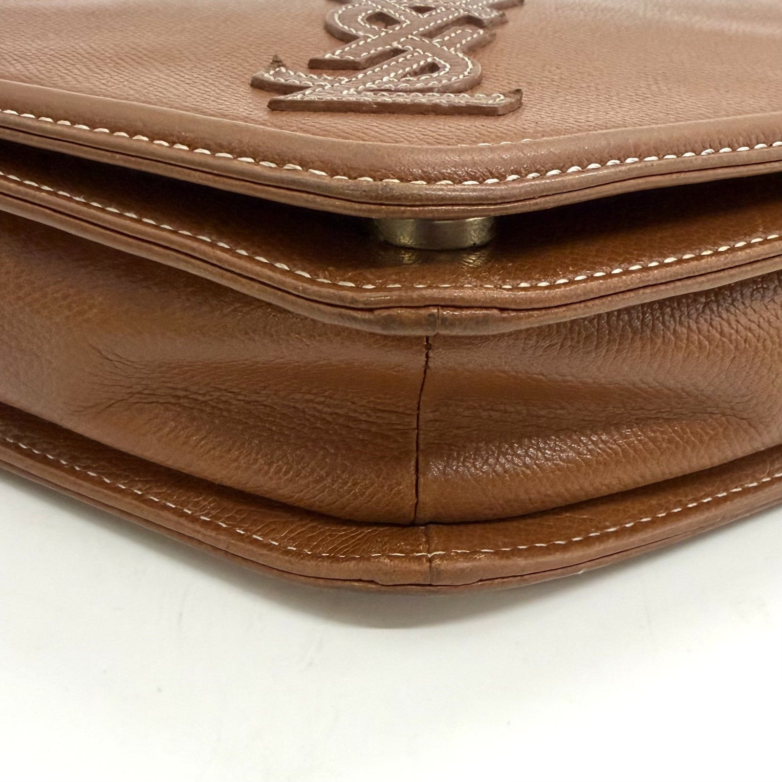 Saint Laurent Yves Vintage Shoulder Tote - Brown, Leather