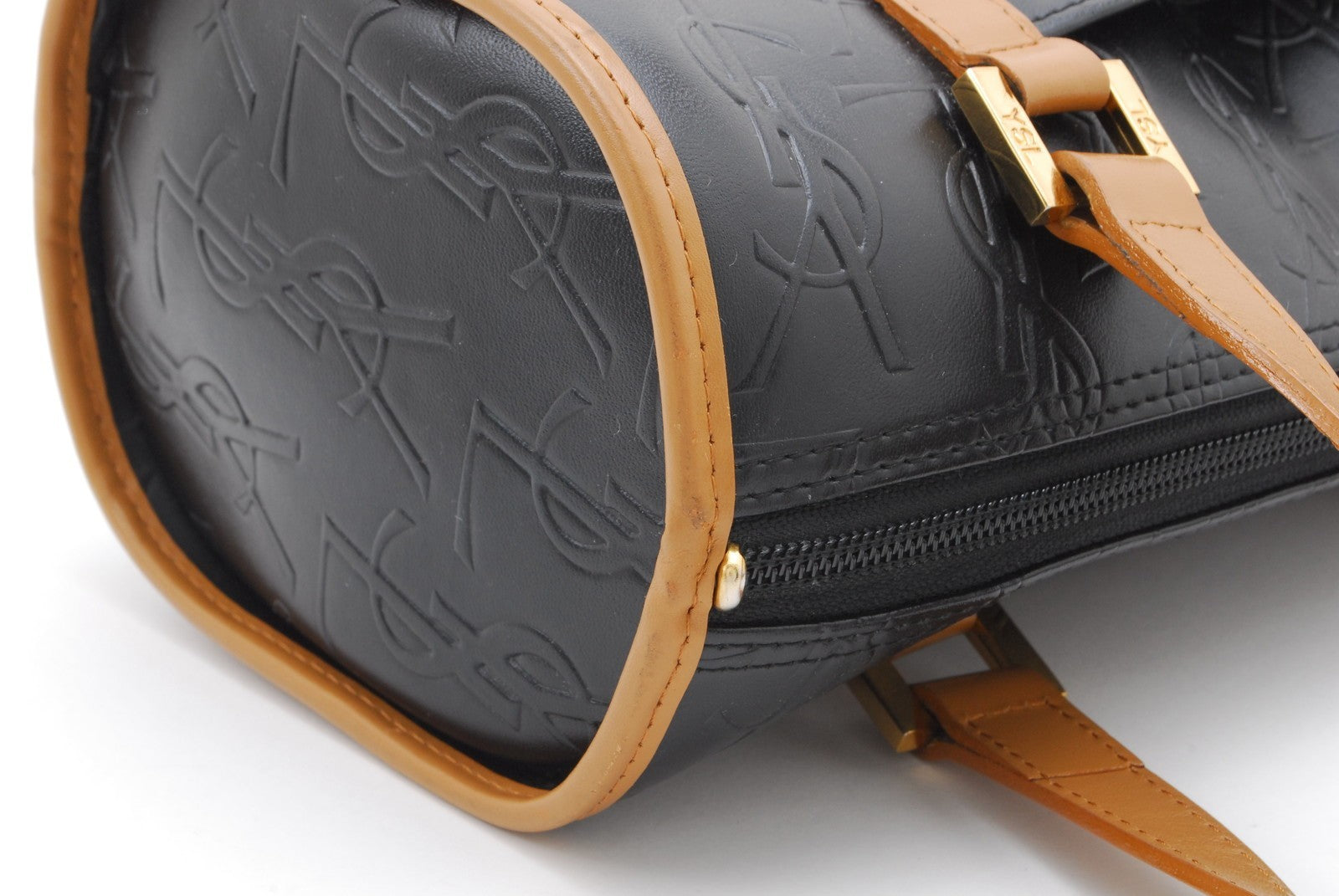 Saint Laurent Yves Shoulder Bag - Black Brown, PVC Leather