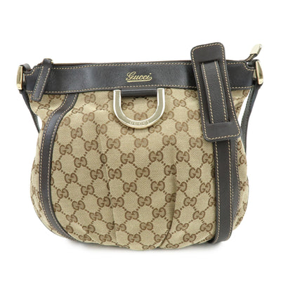 Gucci 203257 Shoulder Crossbody Bag - Brown, GG Canvas, Leather