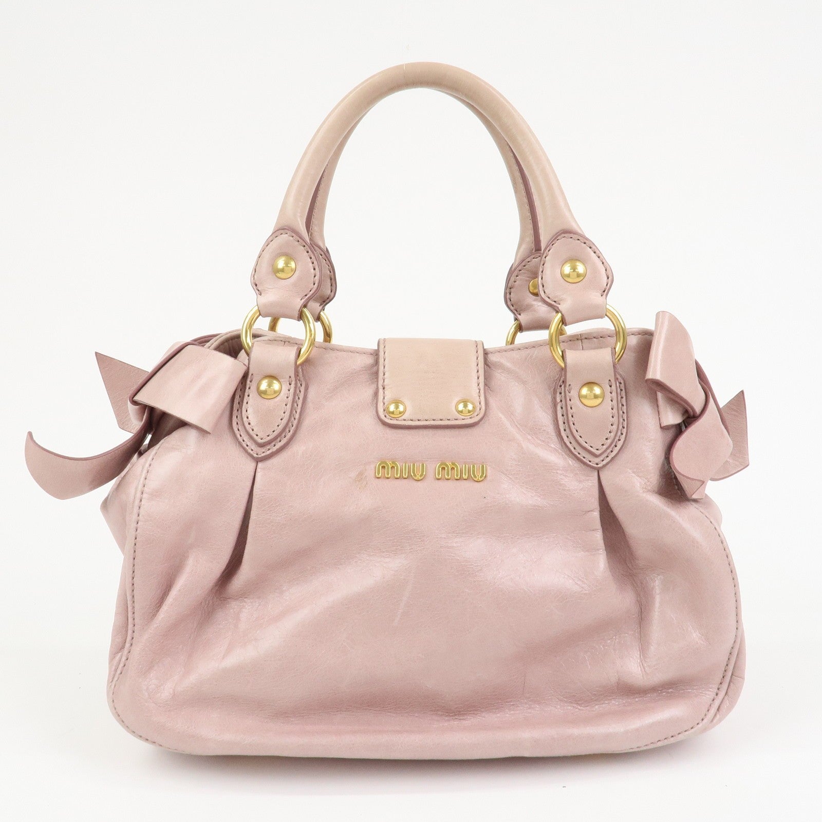 Miu Miu Hand Shoulder Bag - Pink, Leather