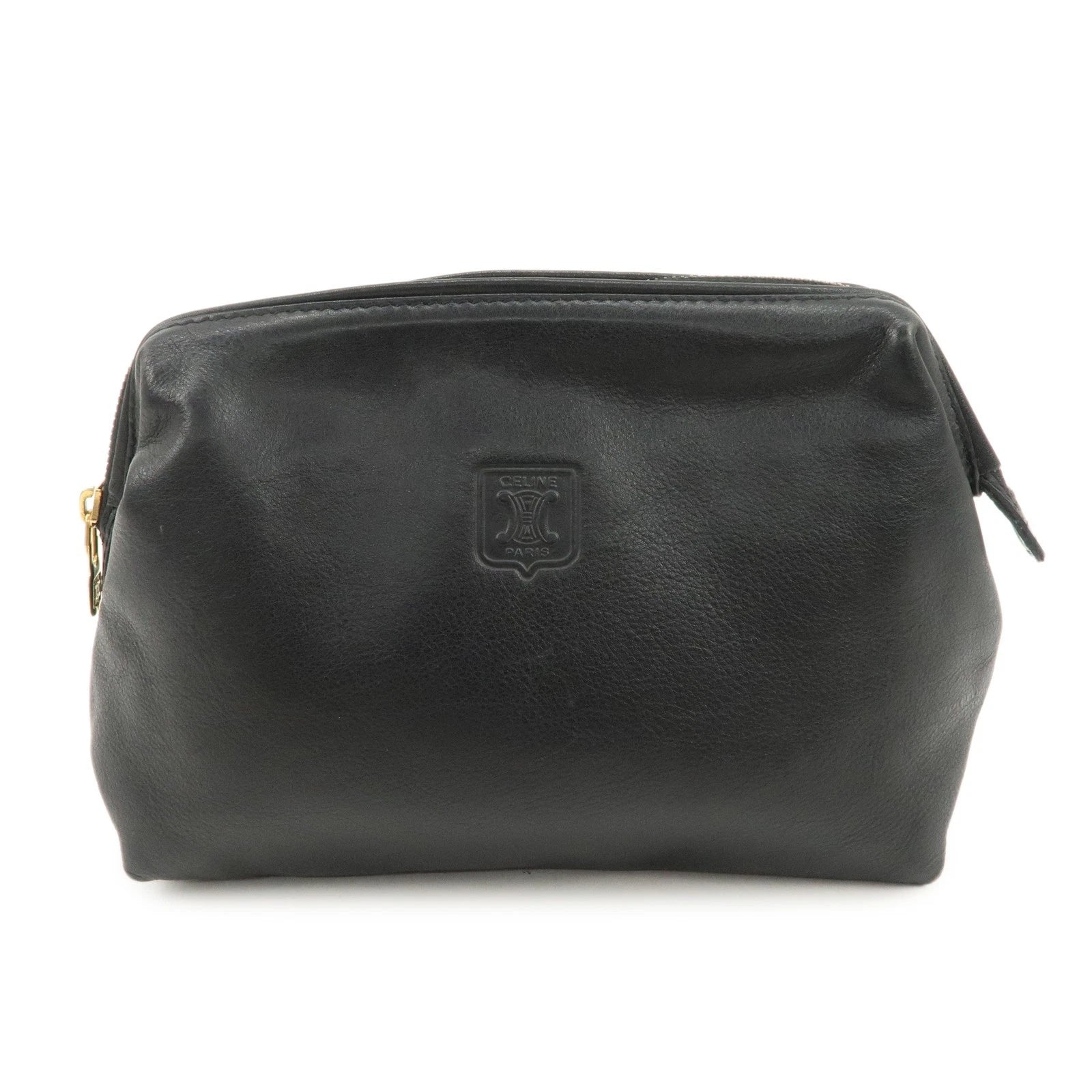 CELINE Clutch - Black, Leather