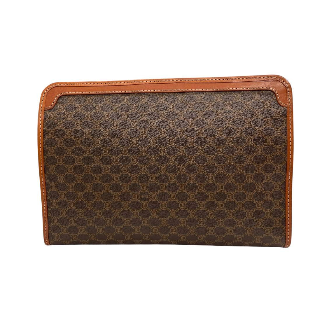 Celine s67 Magadam Clutch Bag - Brown, PVC Leather