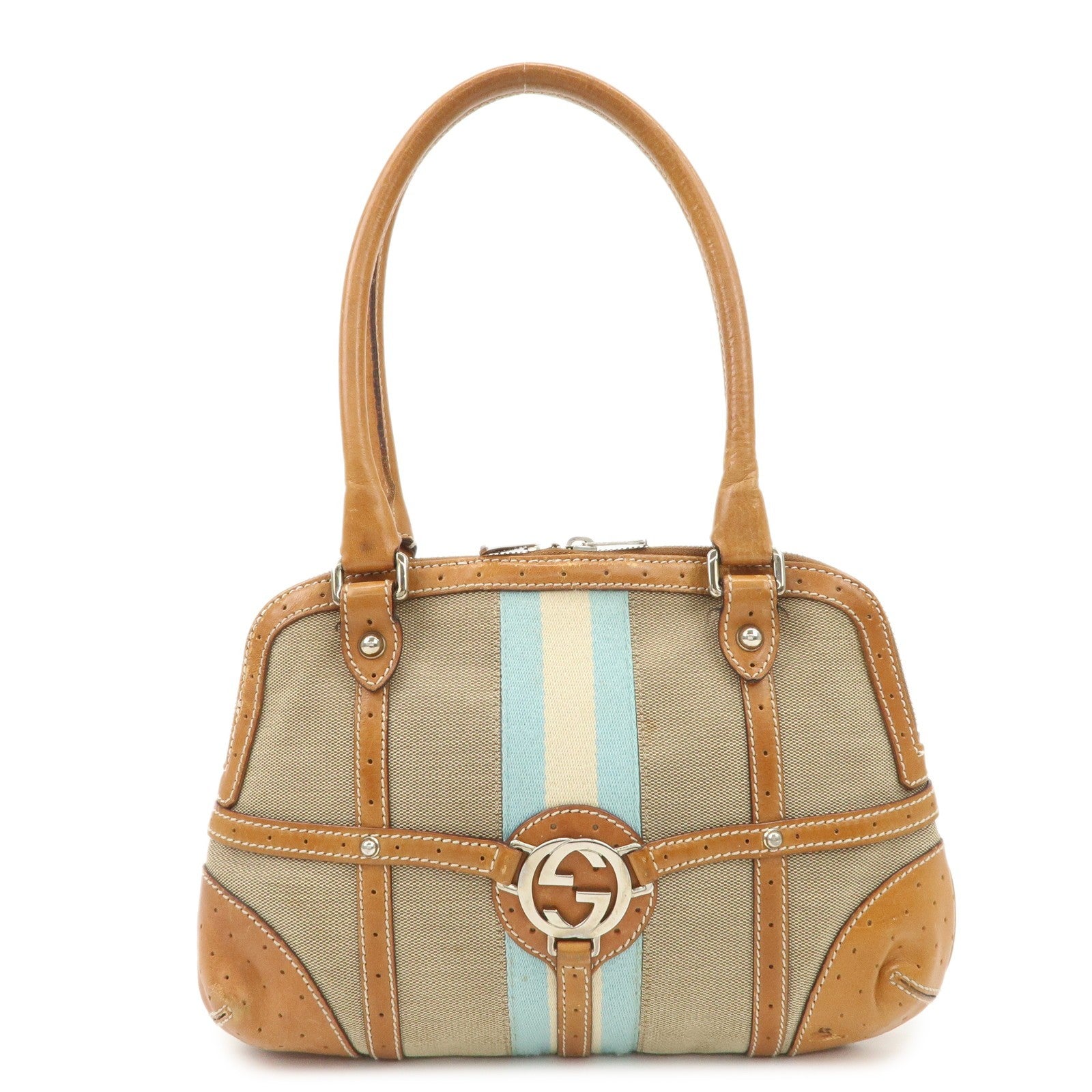 GUCCI Hand Bag - Beige, Canvas