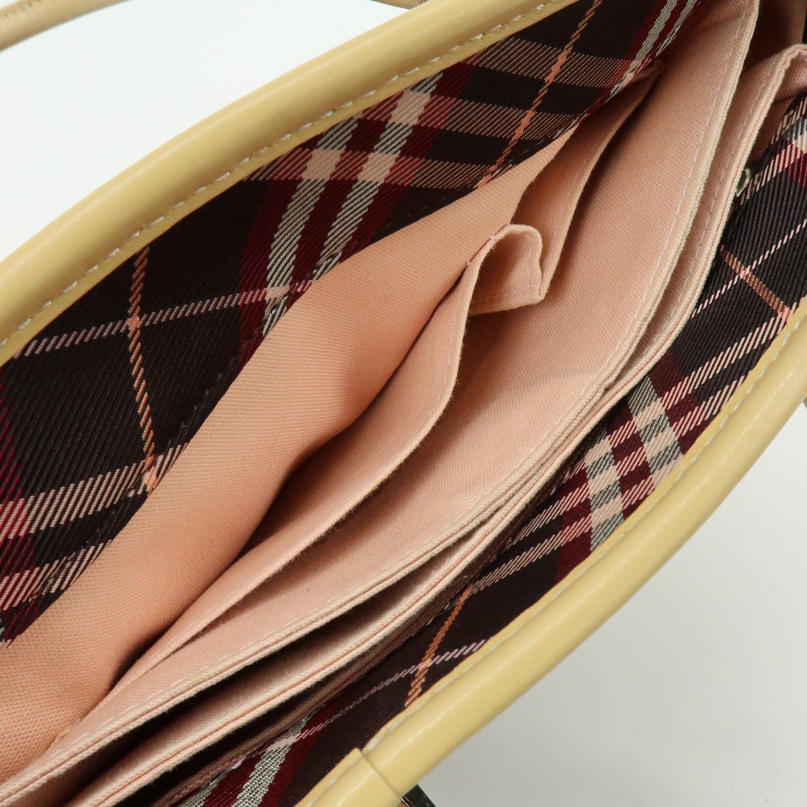 Burberry Tote Bag - Brown, Canvas and Leather