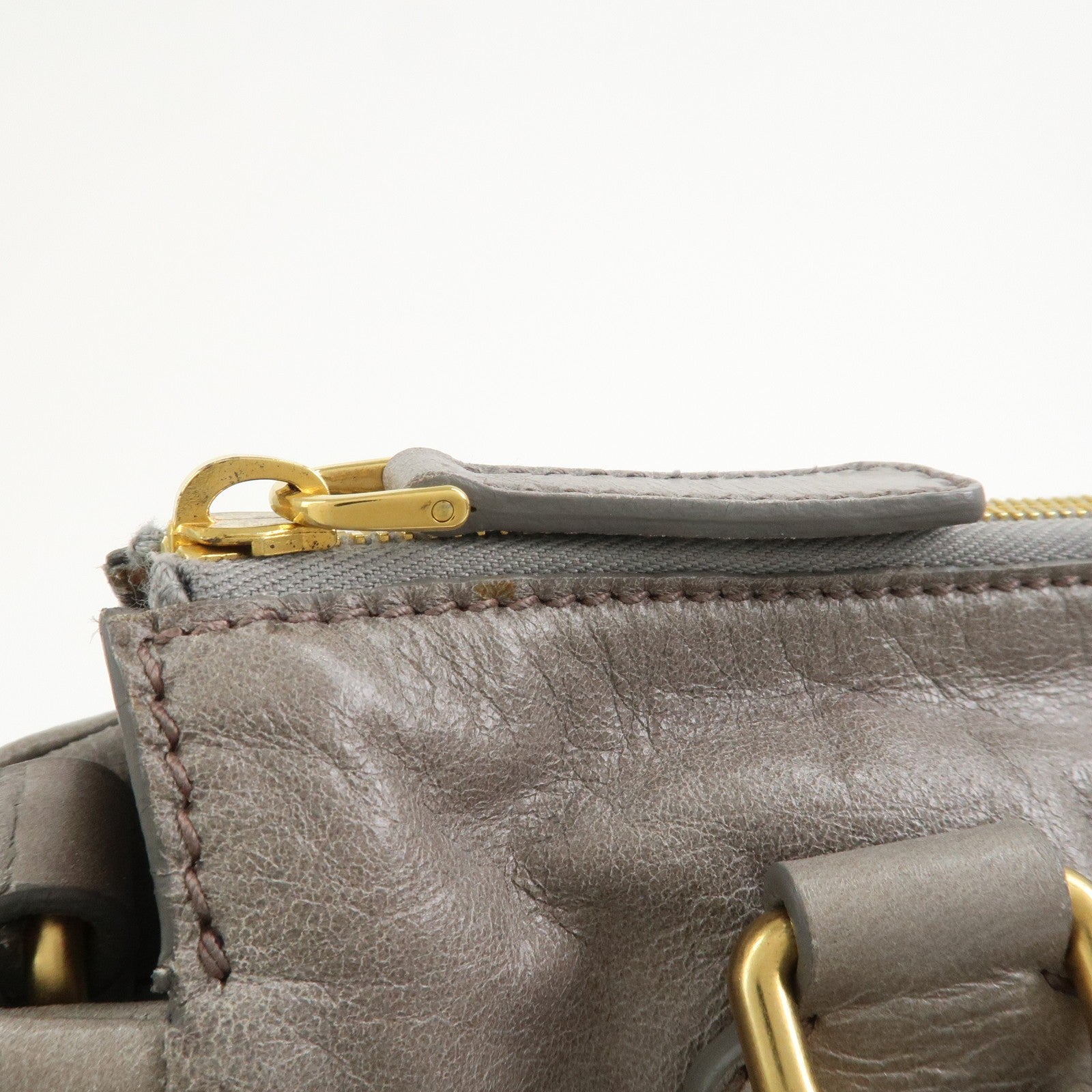 Miu Miu 2Way Bag - Gray, Leather
