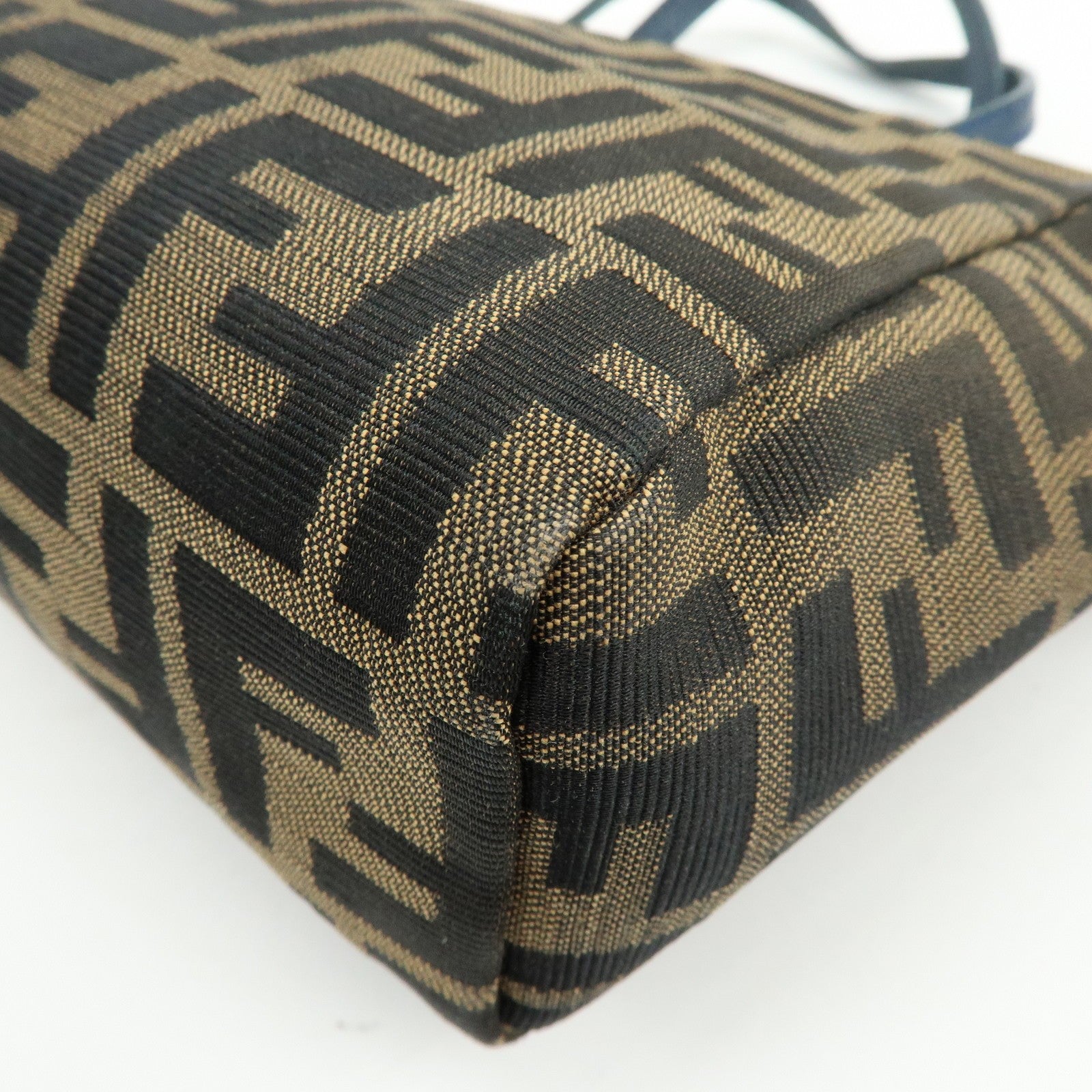 Fendi Hand Bag - Brown, Black, Navy, Canvas, Leather